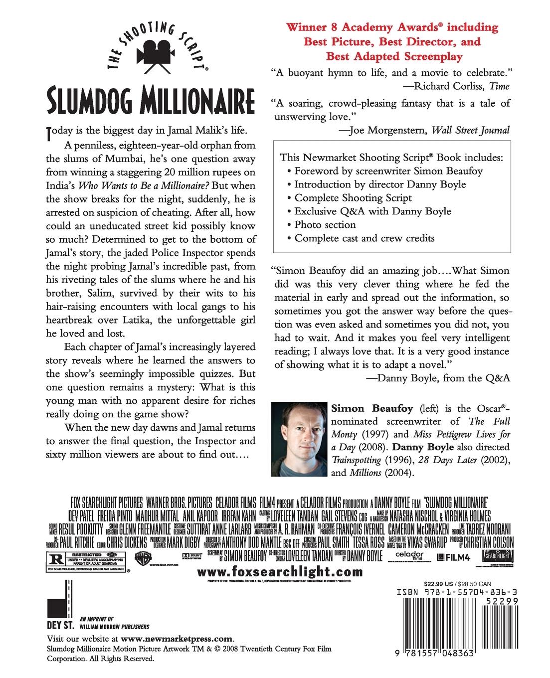 Rückseitencover Slumdog Millionaire