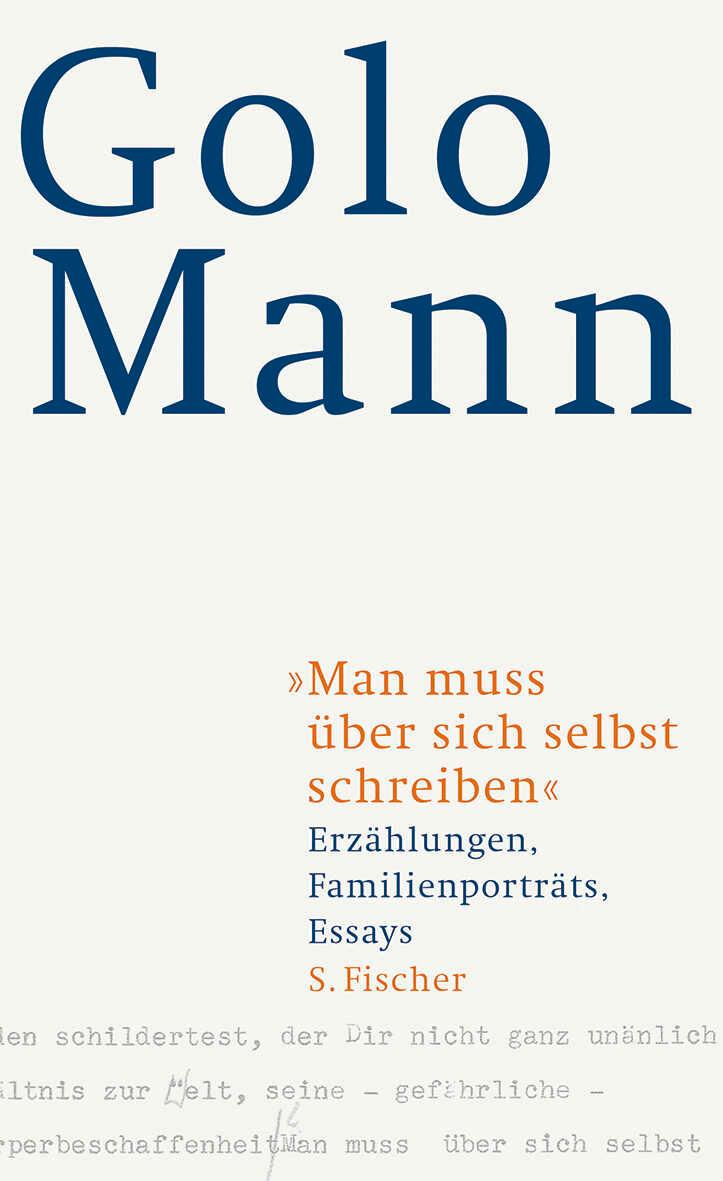 Vorderes Coverbild "Man muss über sich selbst schreiben"