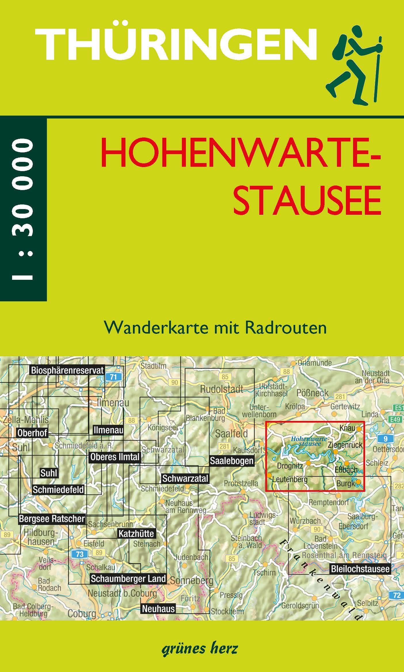 Vorderes Coverbild Wanderkarte Hohenwarte-Stausee