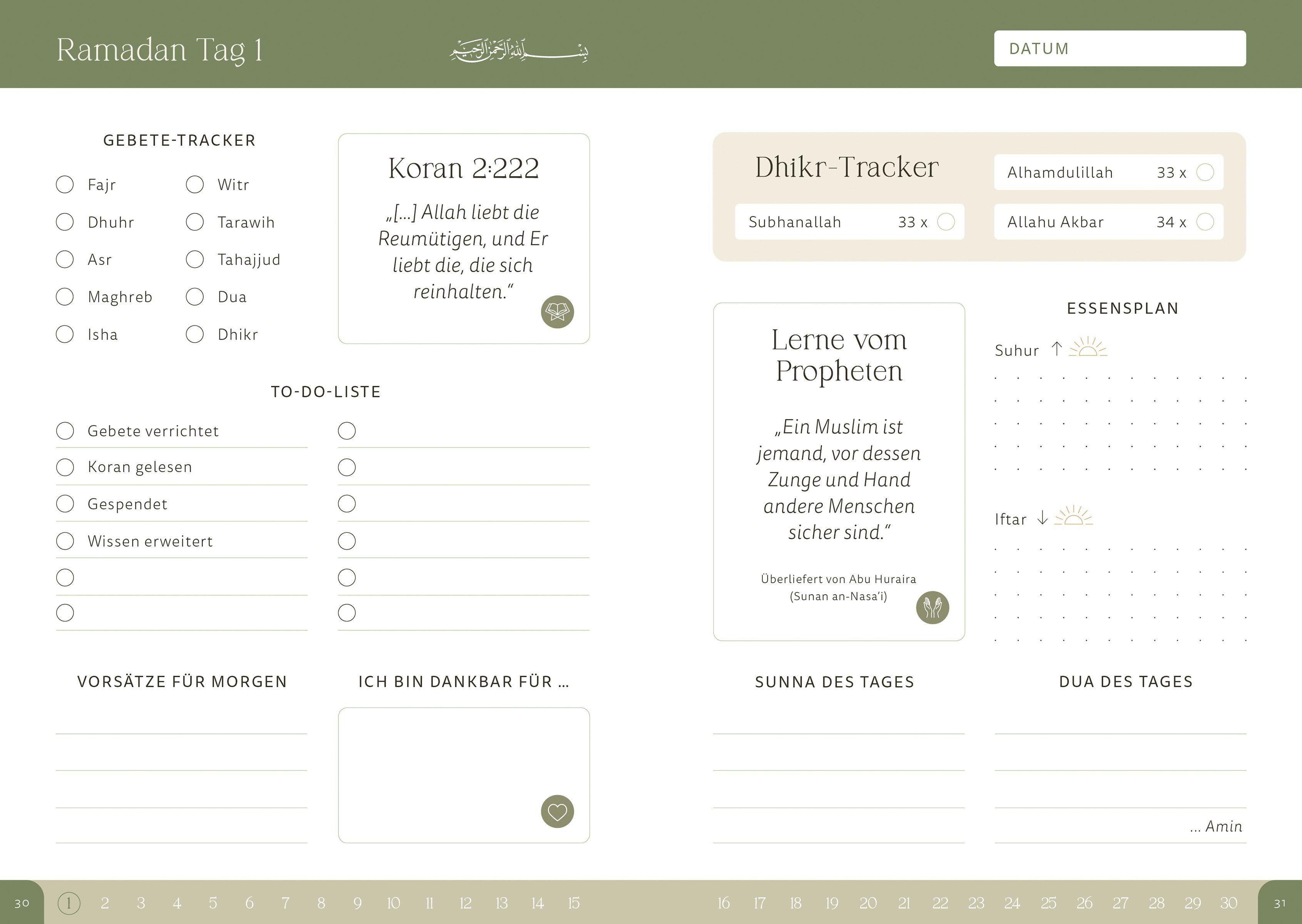 Beispielinhalt (Bild) Mein Ramadan