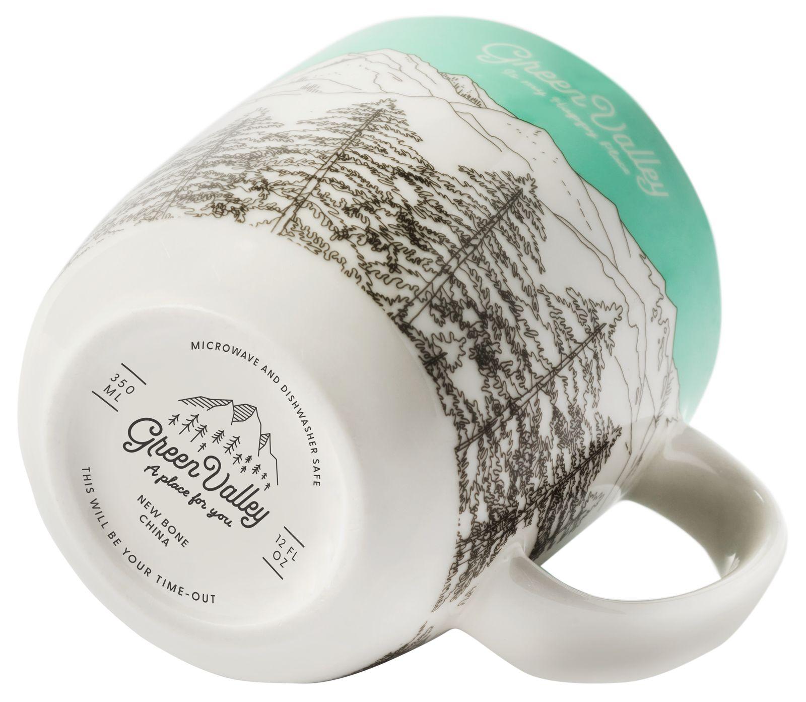 Beispielinhalt (Bild) Green Valley Mug 'Whispering Pines'