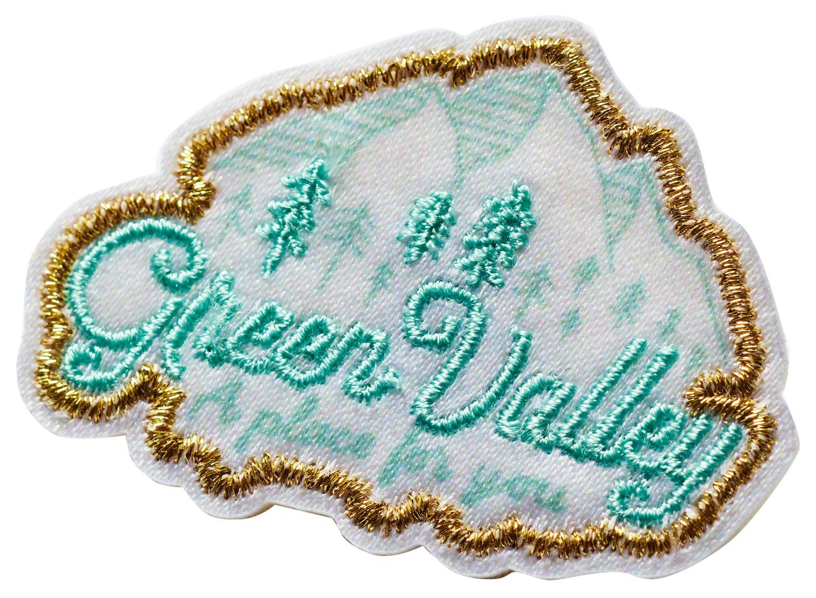 Beispielinhalt (Bild) Leseglück-Anstecker 'Green Valley - a place for you'