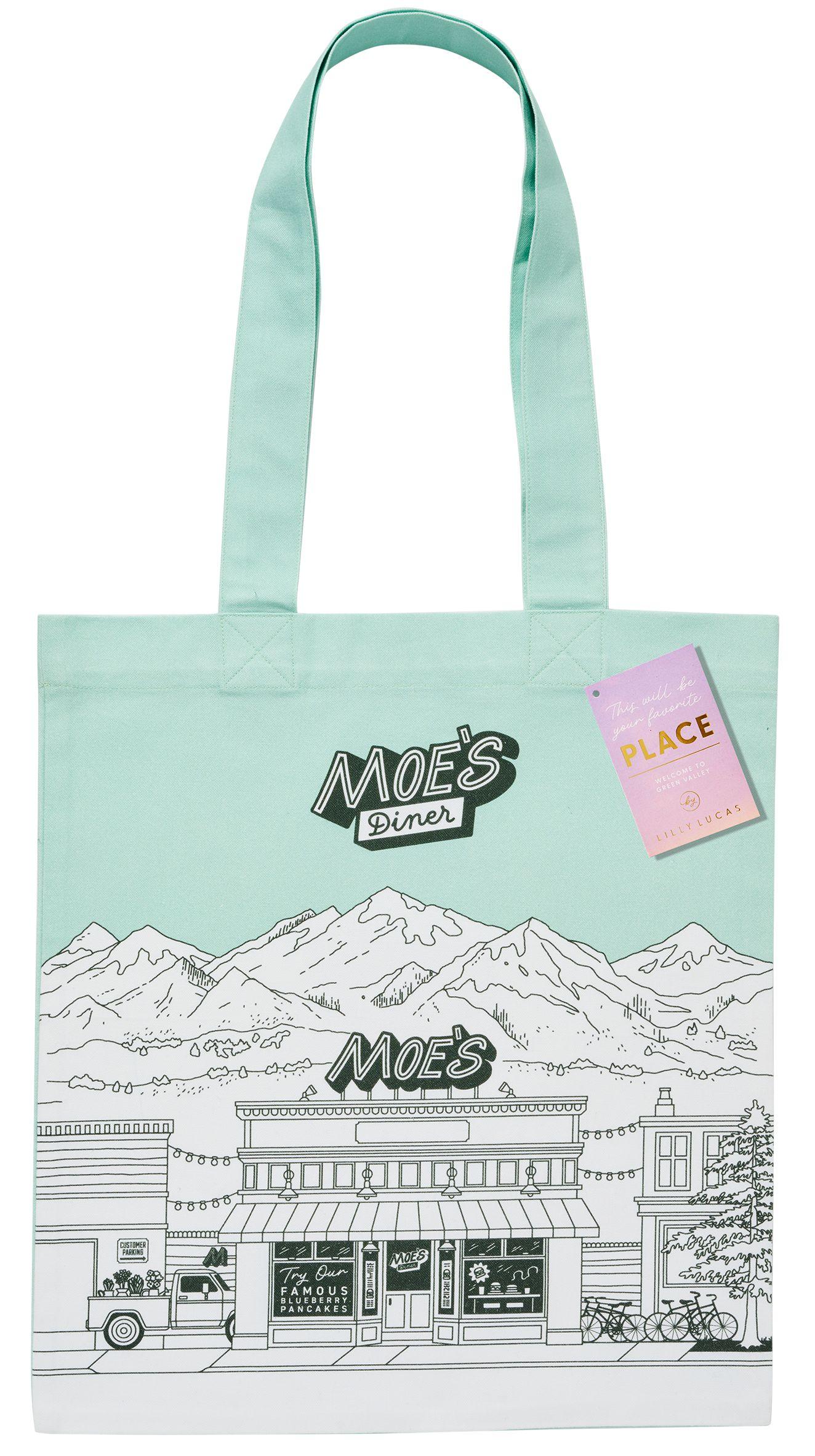 Beispielinhalt (Bild) Main Street Tote Bag 'Green Valley Moe's Diner'