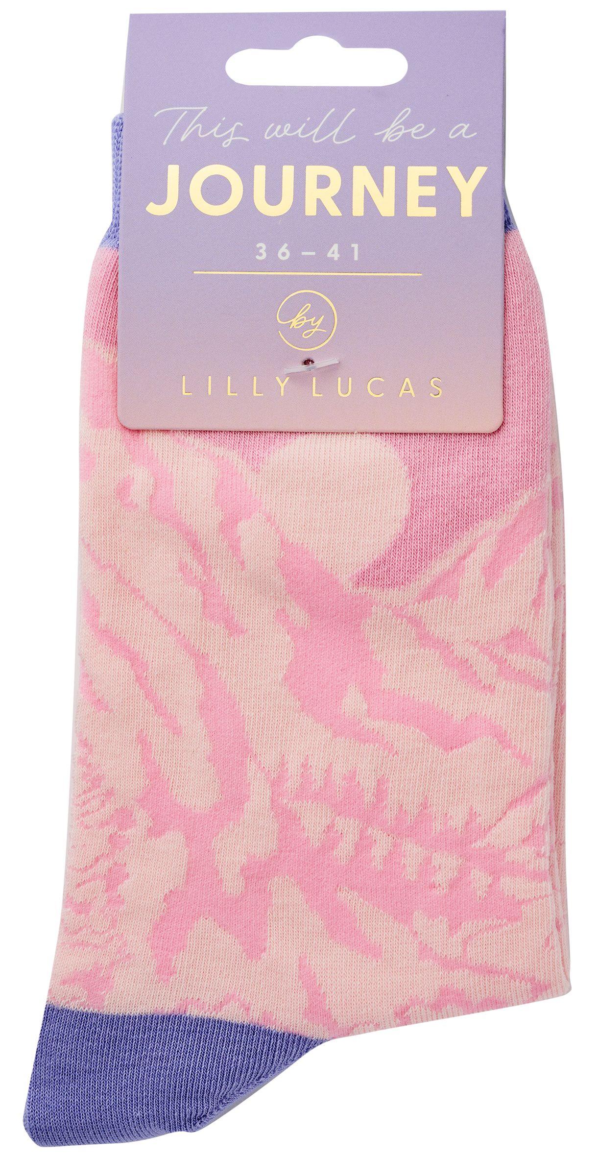 Beispielinhalt (Bild) Green Valley Story Socks 'Pink Horizon'