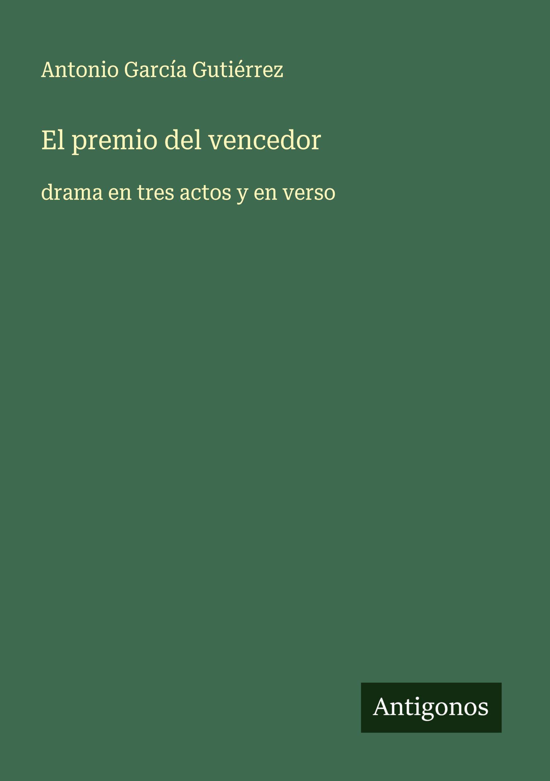 Vorderes Coverbild El premio del vencedor