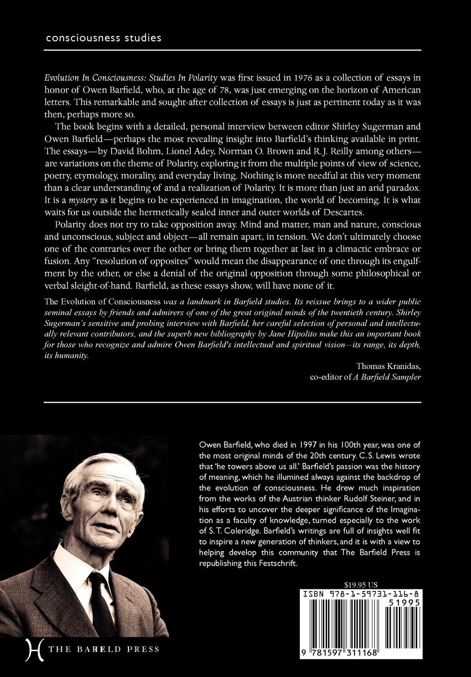 Rückseitencover Evolution of Consciousness