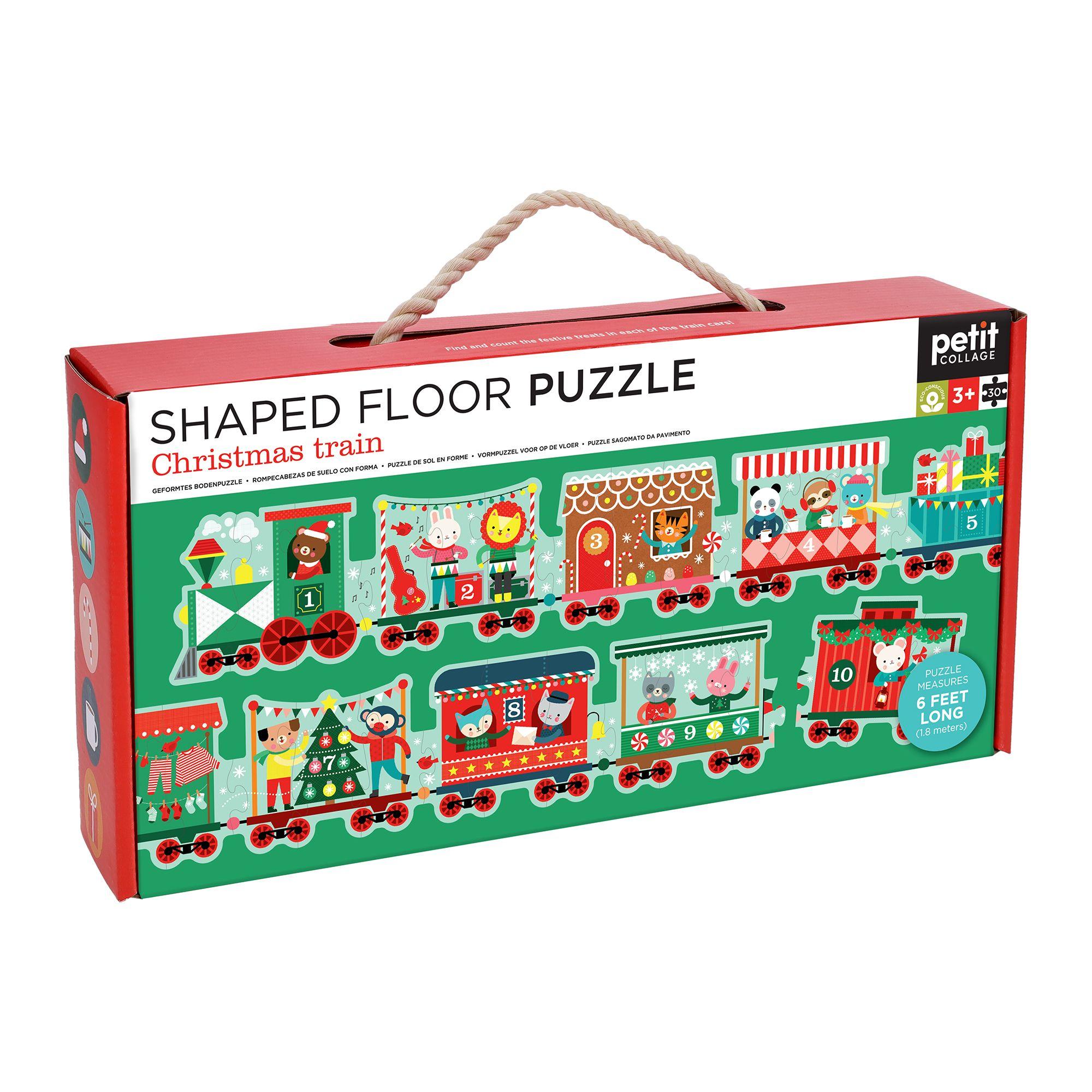 Vorderes Coverbild Christmas Train Shaped Floor Puzzle