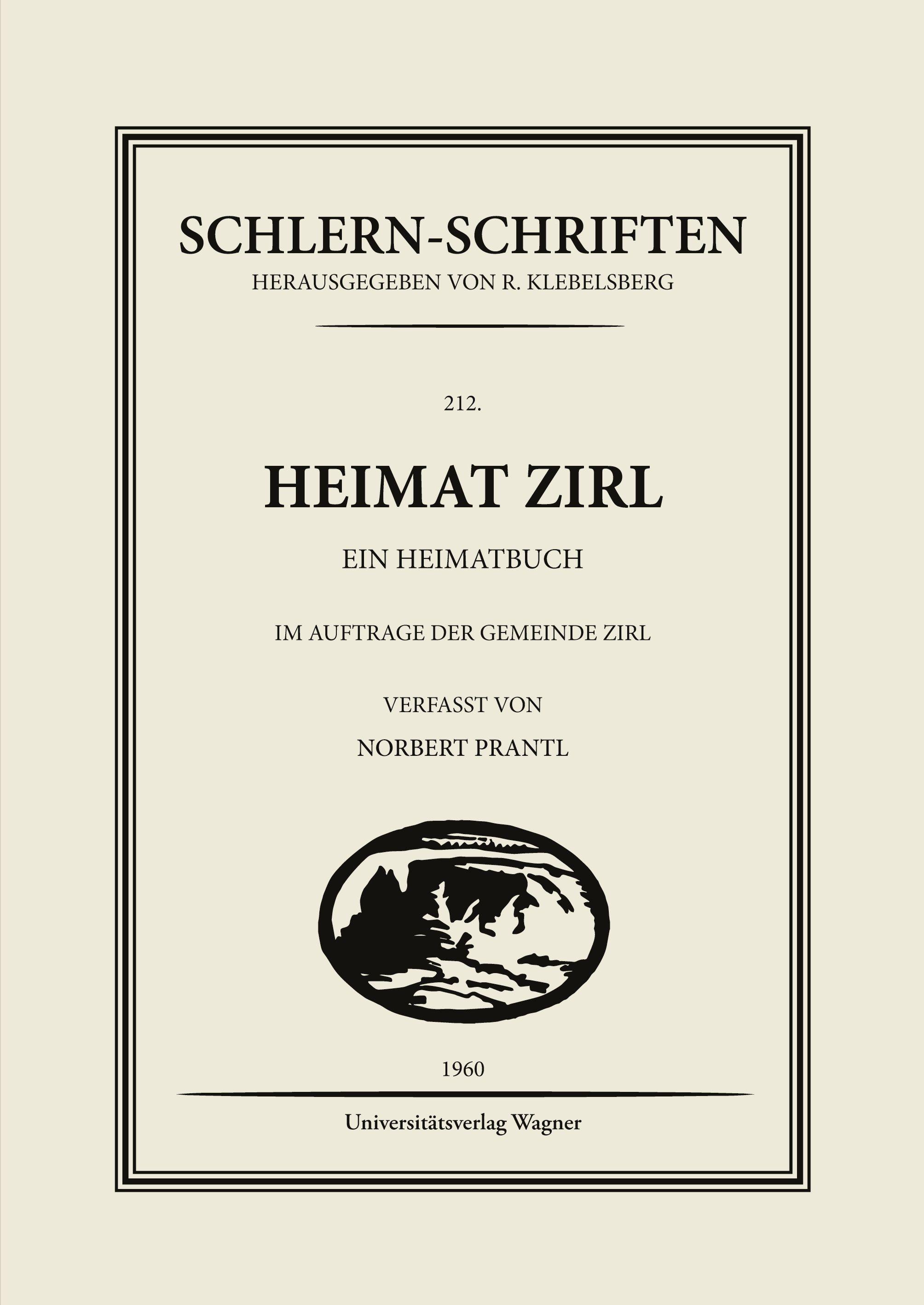 Vorderes Coverbild Heimat Zirl