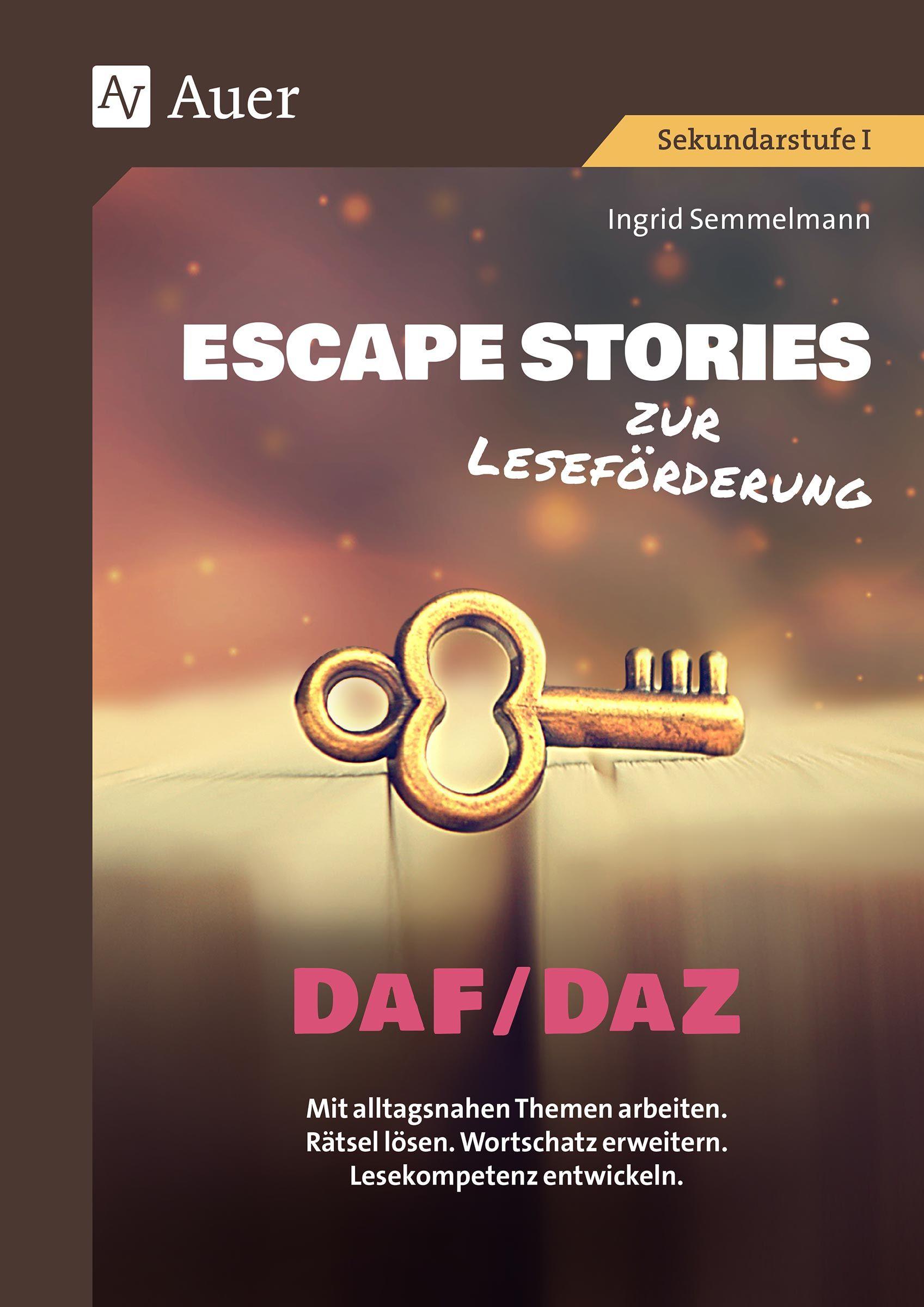 Vorderes Coverbild Escape Stories zur Leseförderung DaF und DaZ