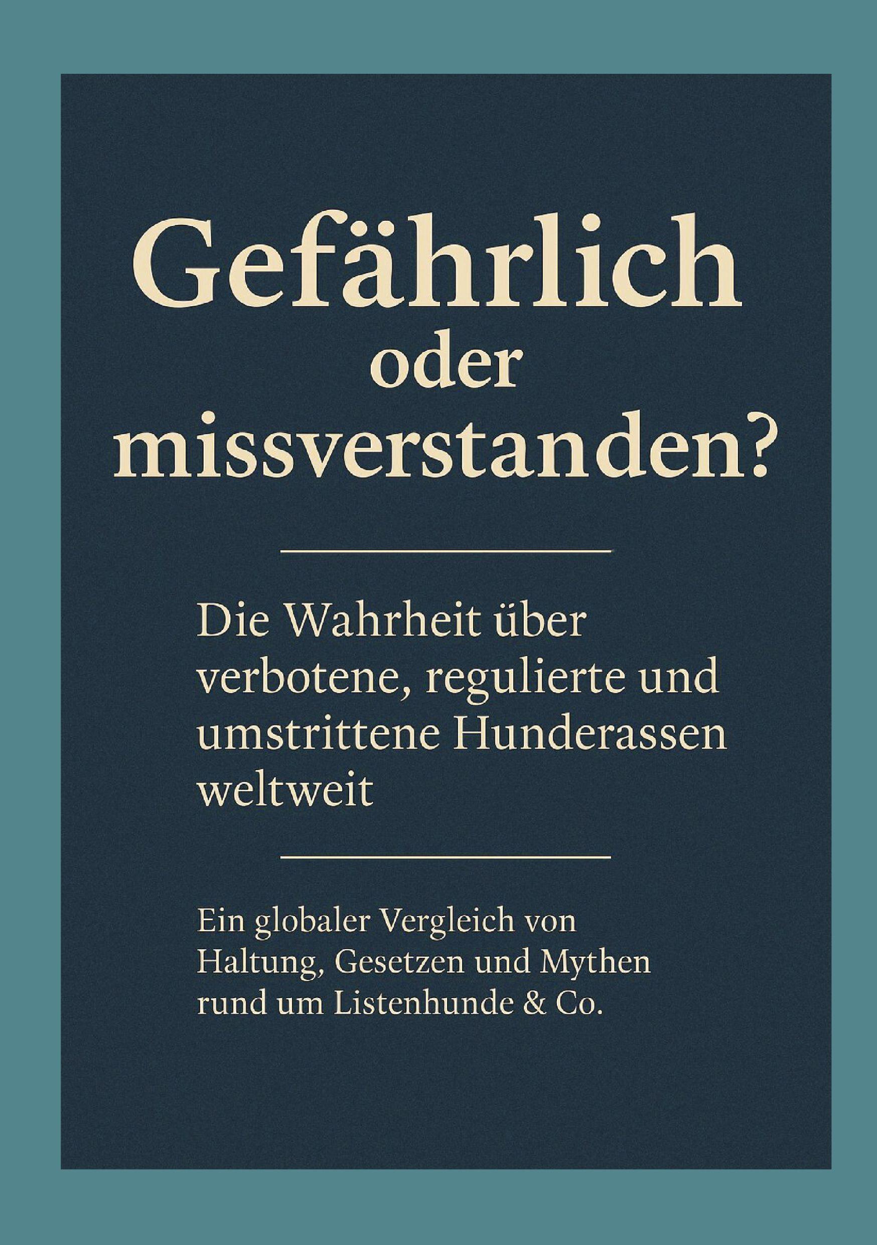 Vorderes Coverbild "Gefährlich oder missverstanden?