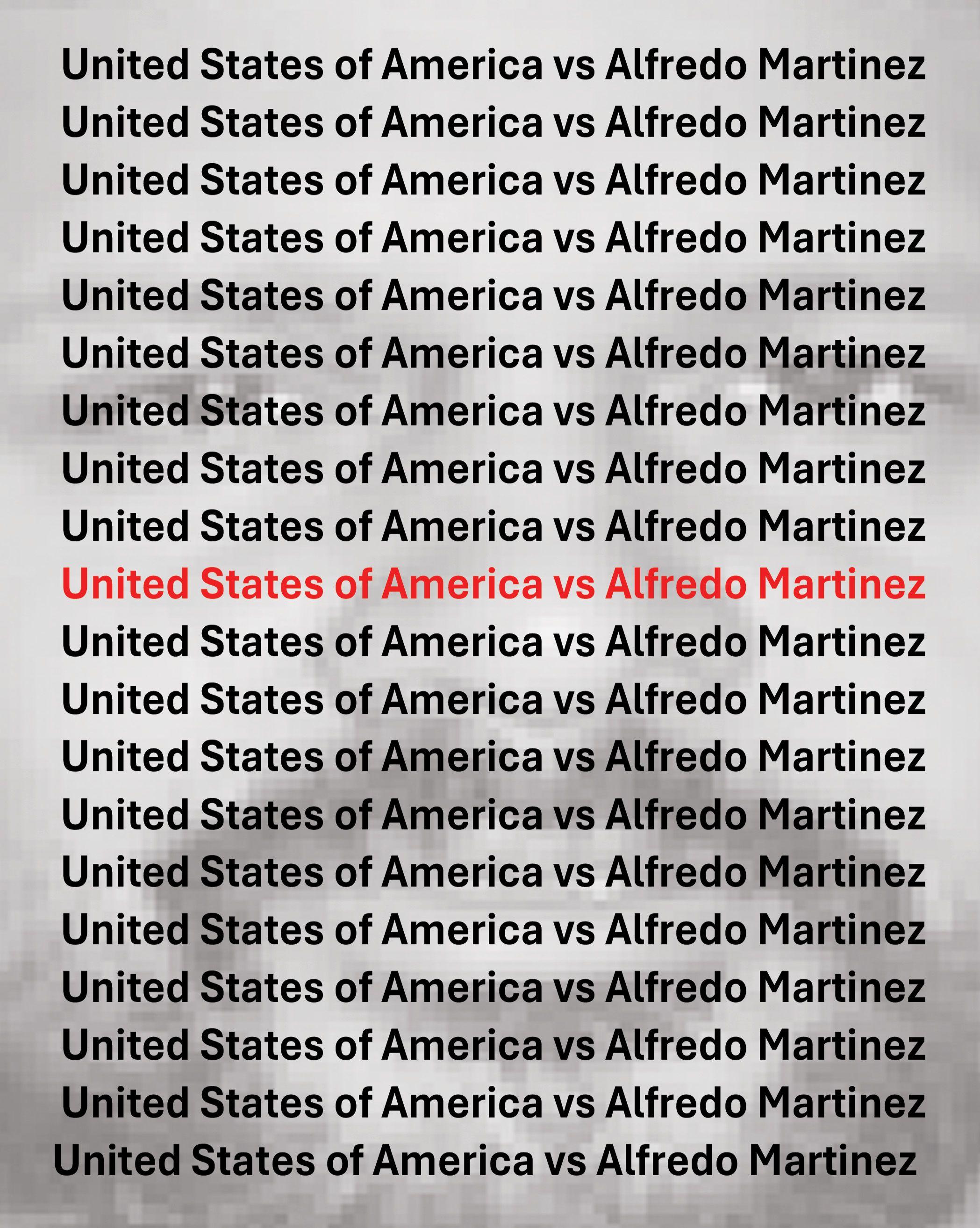 Vorderes Coverbild The United States Vs Alfredo Martinez