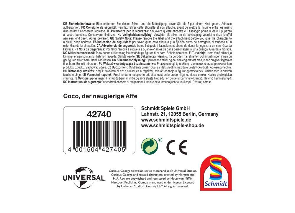 Beispielinhalt (Bild) Coco der neugierige Affe, Coco, 26 cm