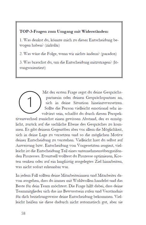 Beispielinhalt (Bild) Systemische Fragetechniken gekonnt im Business-Alltag anwenden | Besser führen & kommunizieren mit dem Praxisbuch für Fach- & Führungskräfte