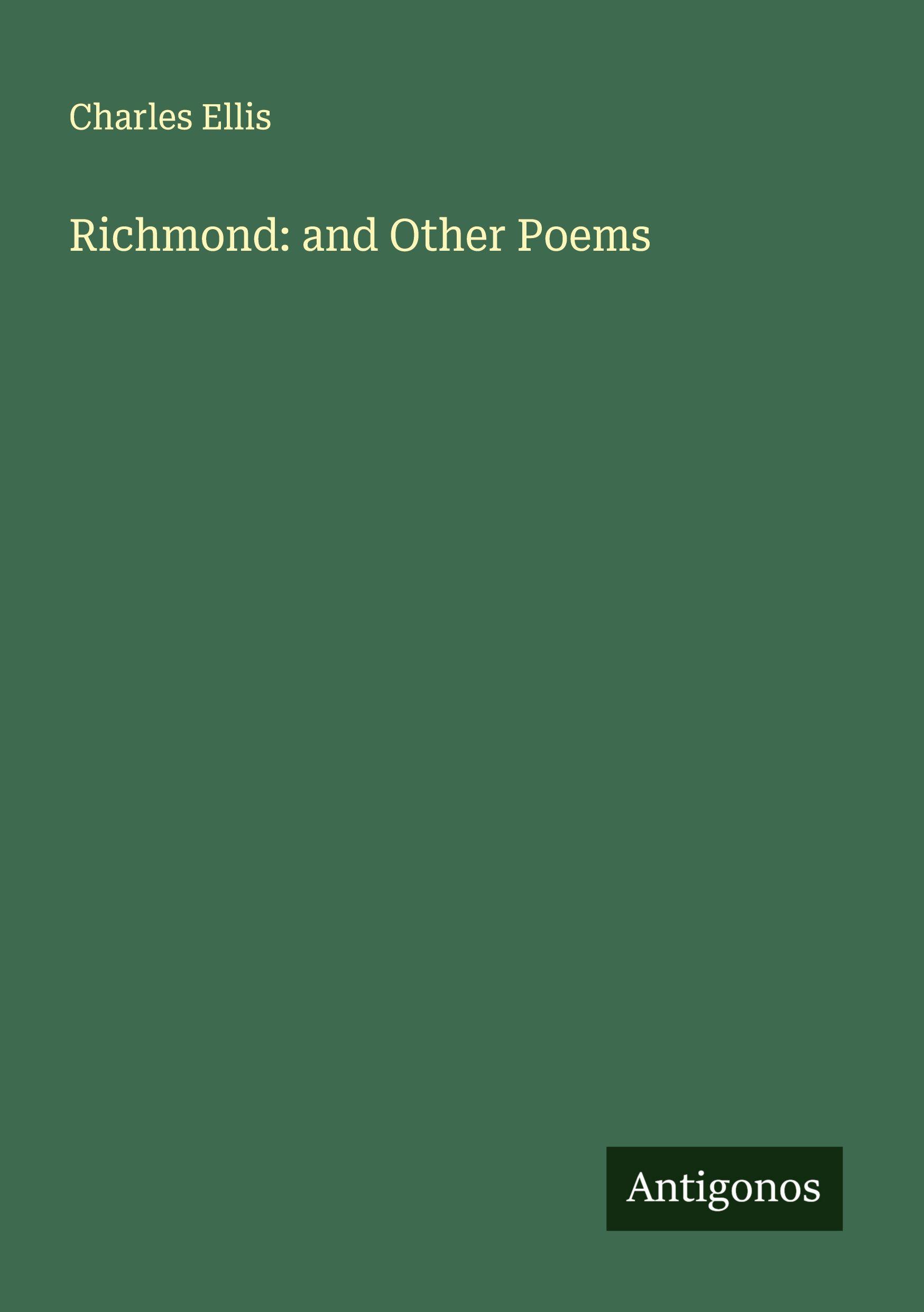 Vorderes Coverbild Richmond: and Other Poems