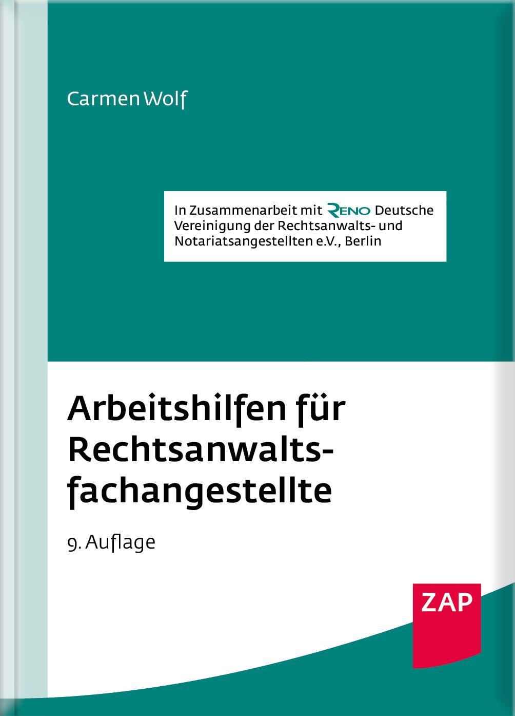 Vorderes Coverbild Arbeitshilfen für Rechtsanwaltsfachangestellte