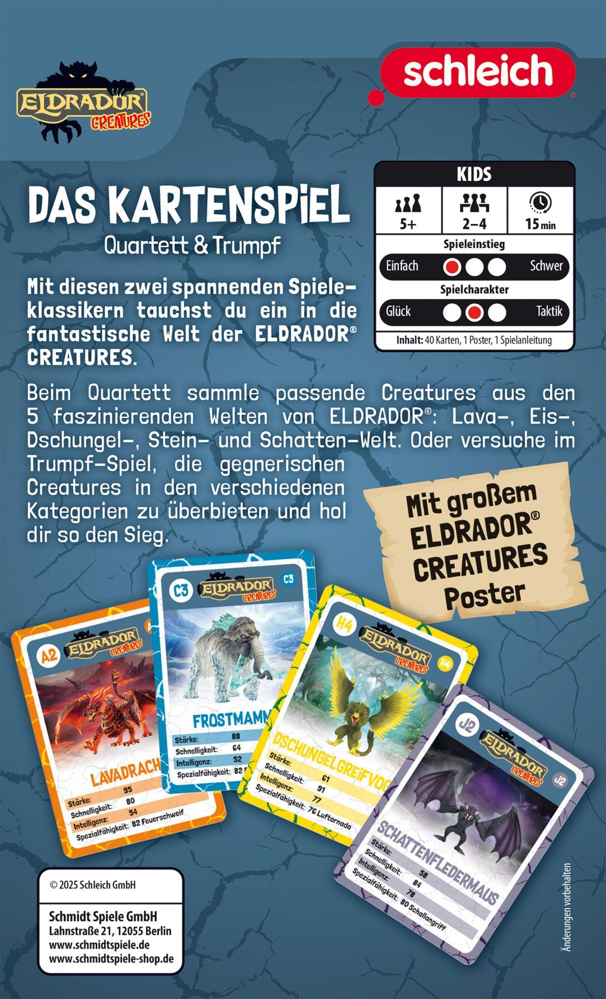 Beispielinhalt (Bild) Schleich, Eldrador, Das Kartenspiel