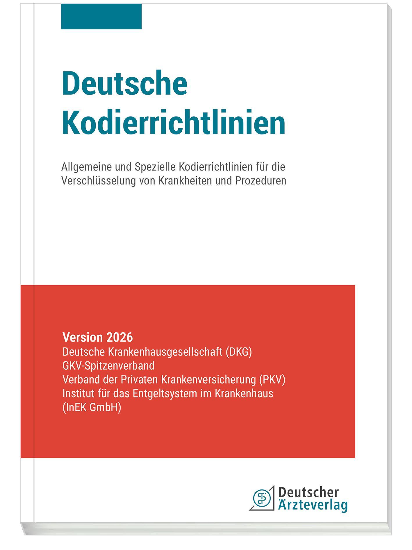 Vorderes Coverbild Deutsche Kodierrichtlinien Version 2026