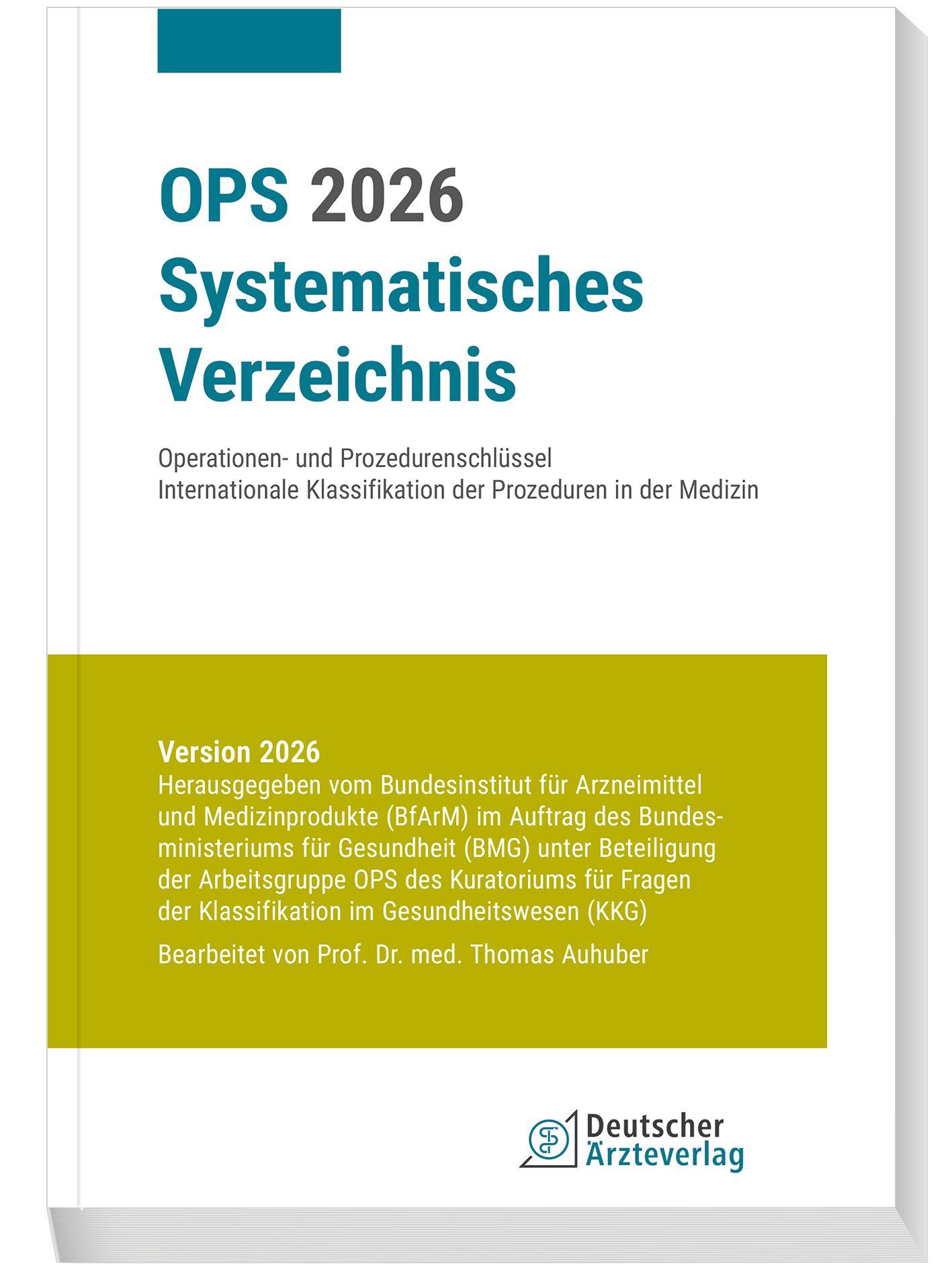 Vorderes Coverbild OPS 2026 Systematisches Verzeichnis