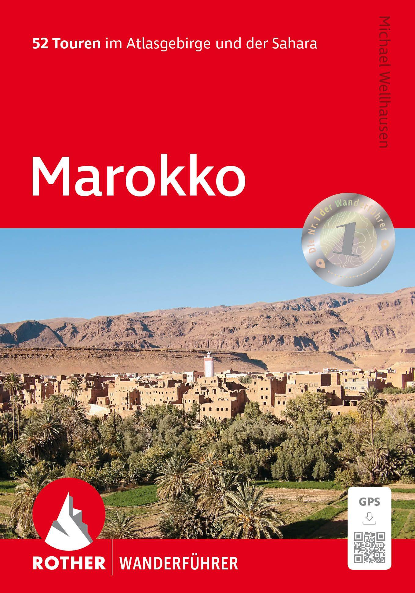Vorderes Coverbild Marokko, Rother Wanderführer