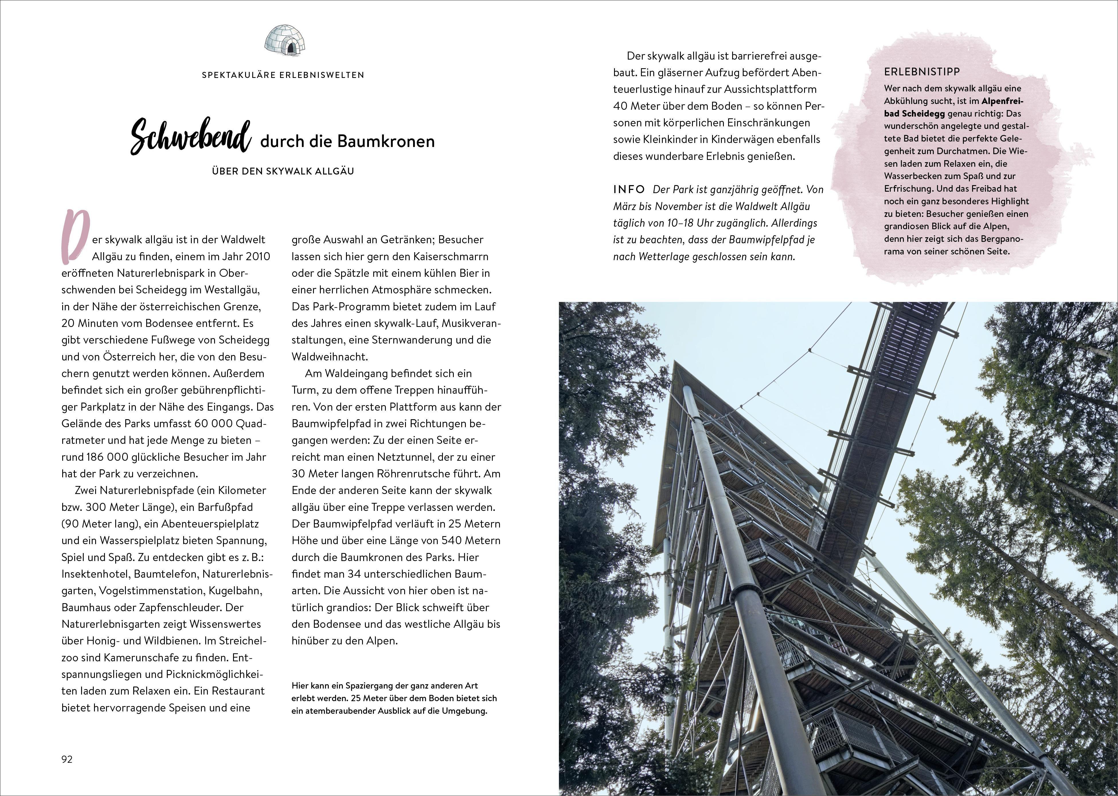 Beispielinhalt (Bild) Das Buch der kuriosen Orte am Bodensee