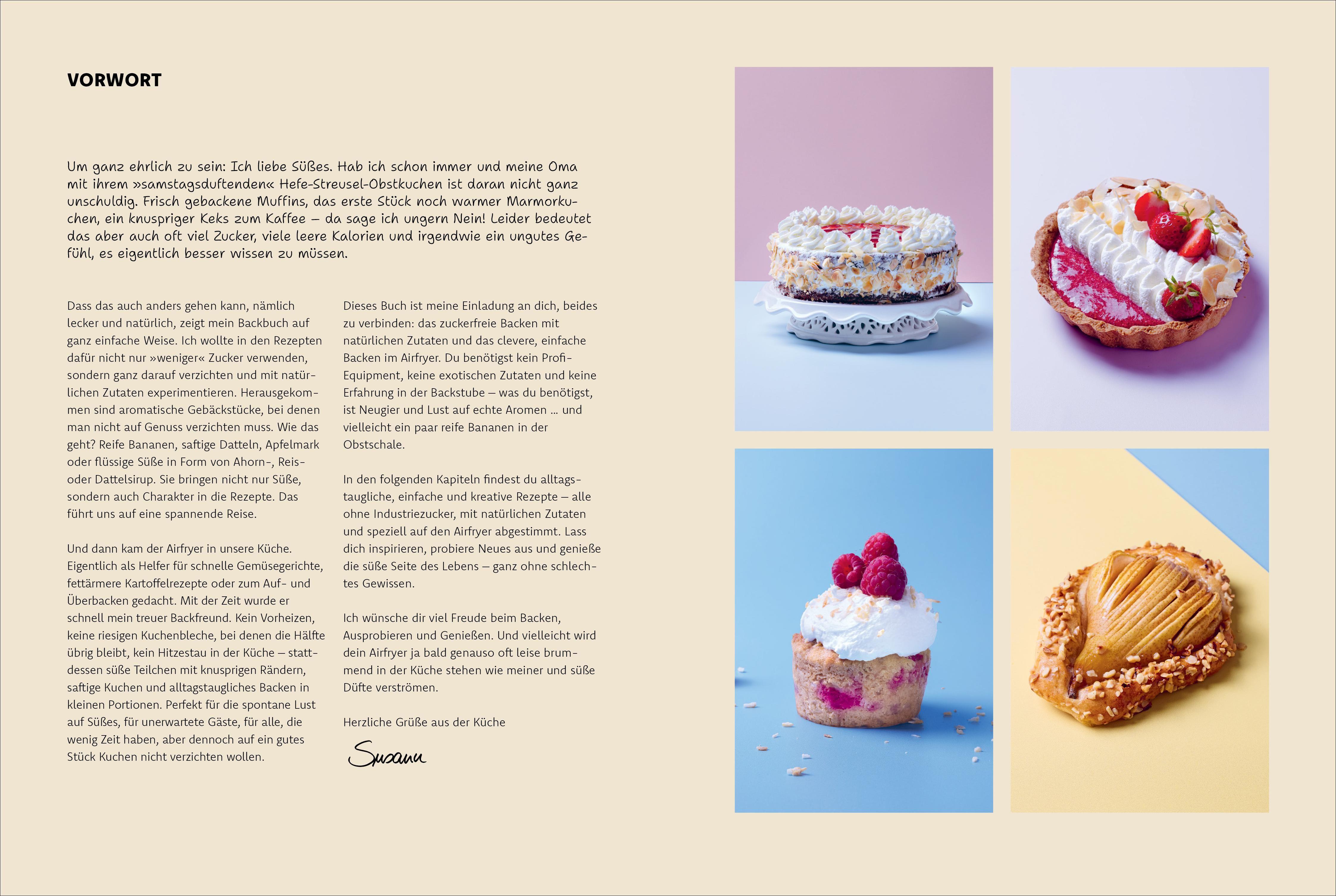 Beispielinhalt (Bild) Zuckerfrei backen mit dem Airfryer