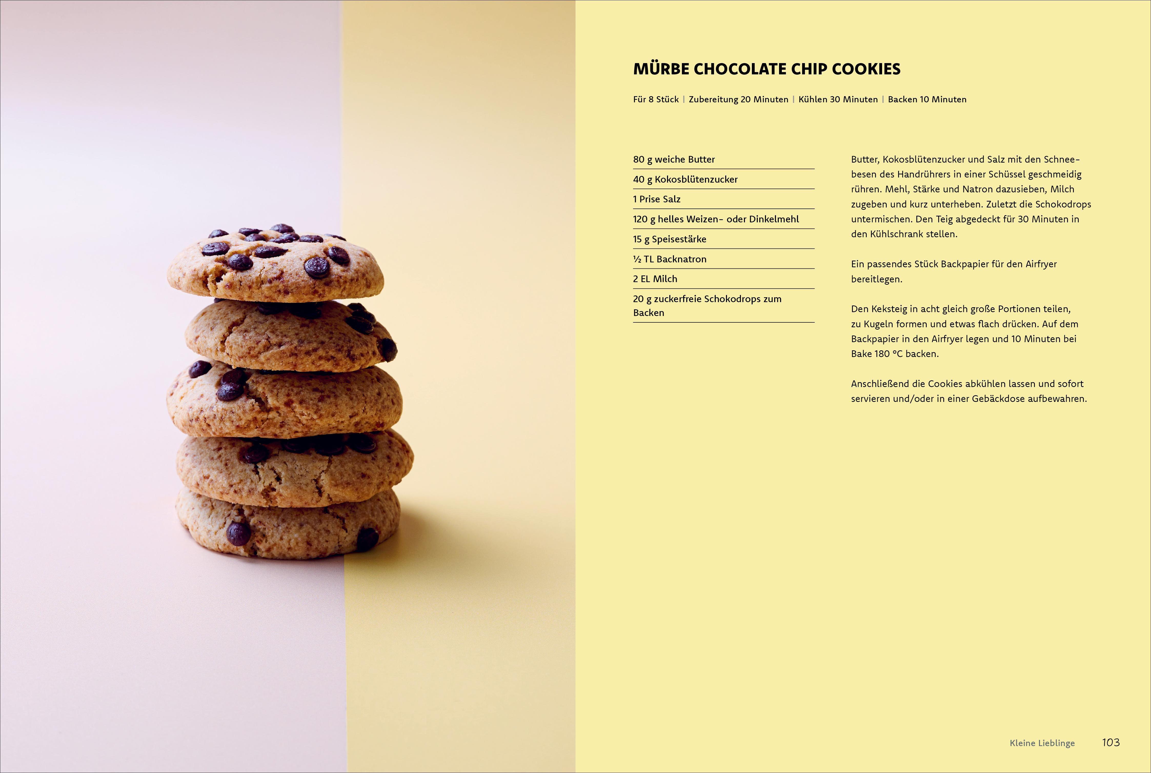 Beispielinhalt (Bild) Zuckerfrei backen mit dem Airfryer