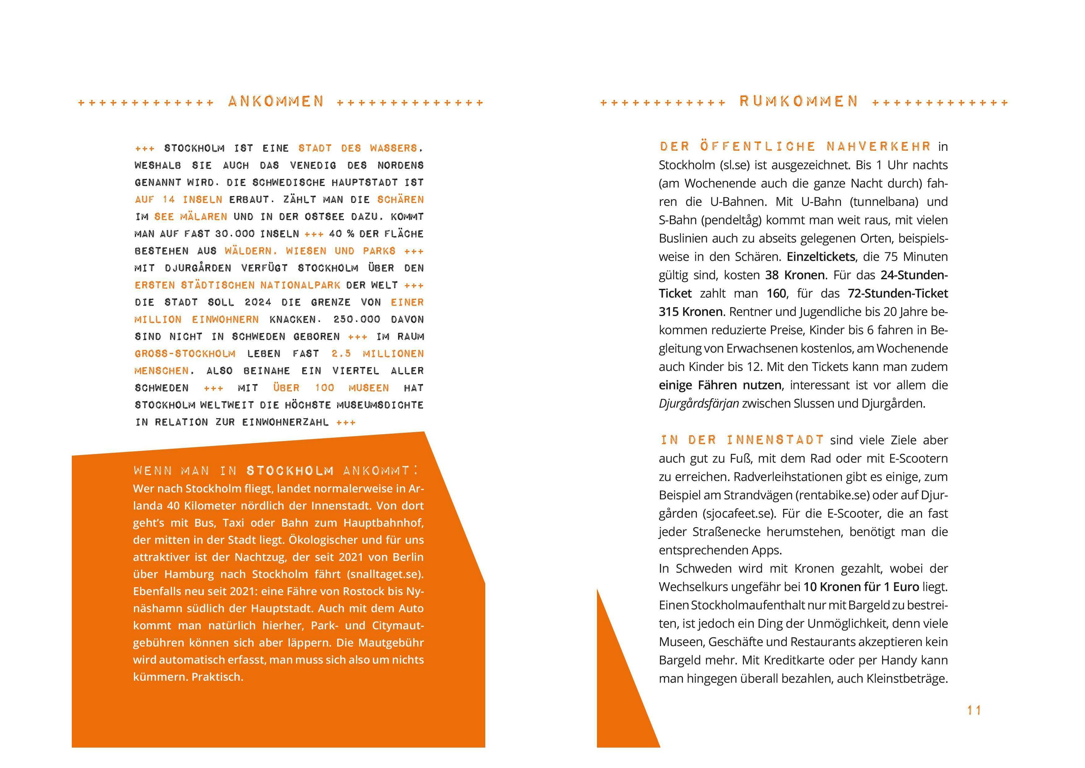 Beispielinhalt (Bild) Stockholm - mal anders MICHAEL MÜLLER REISEFÜHRER