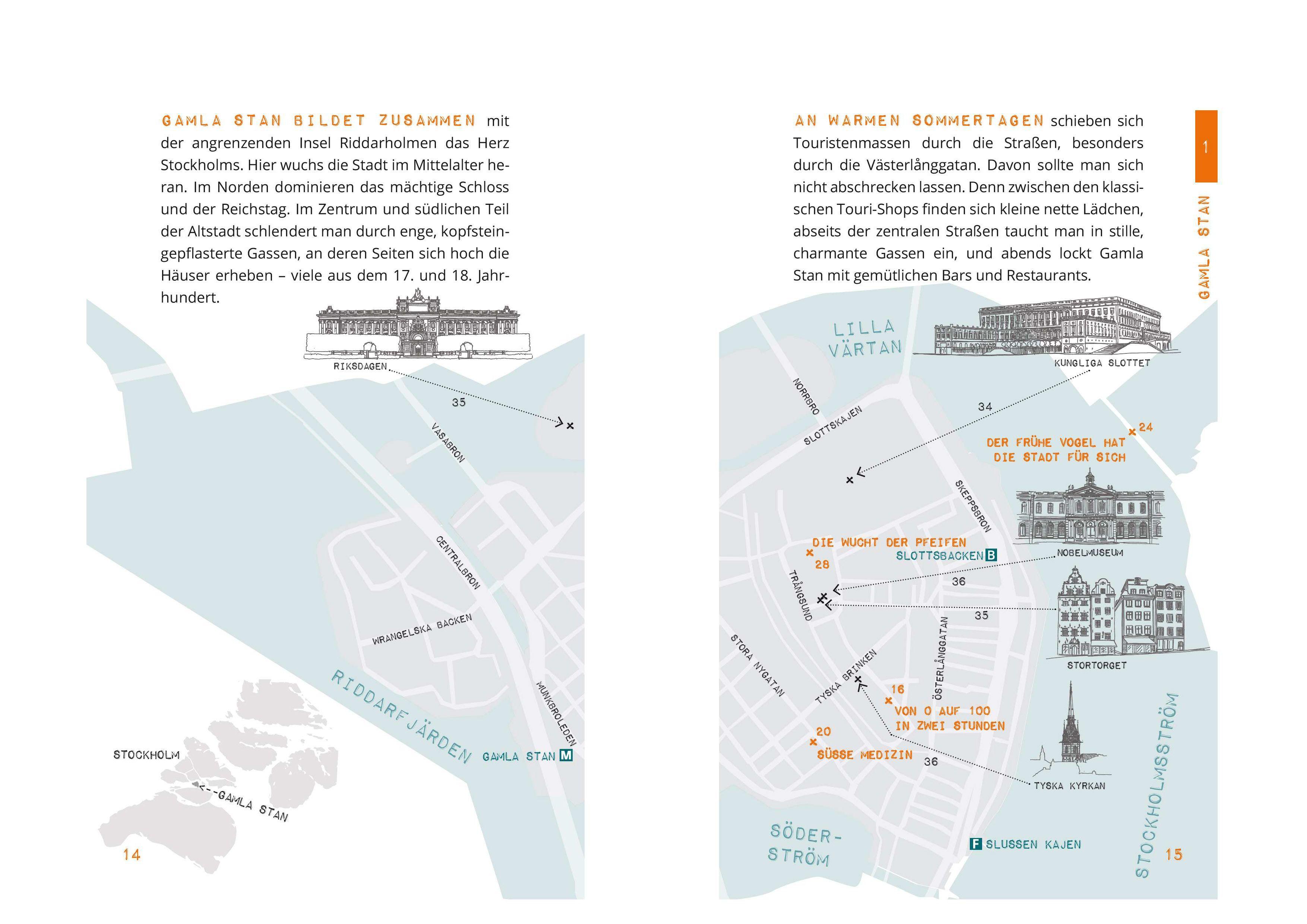 Beispielinhalt (Bild) Stockholm - mal anders MICHAEL MÜLLER REISEFÜHRER