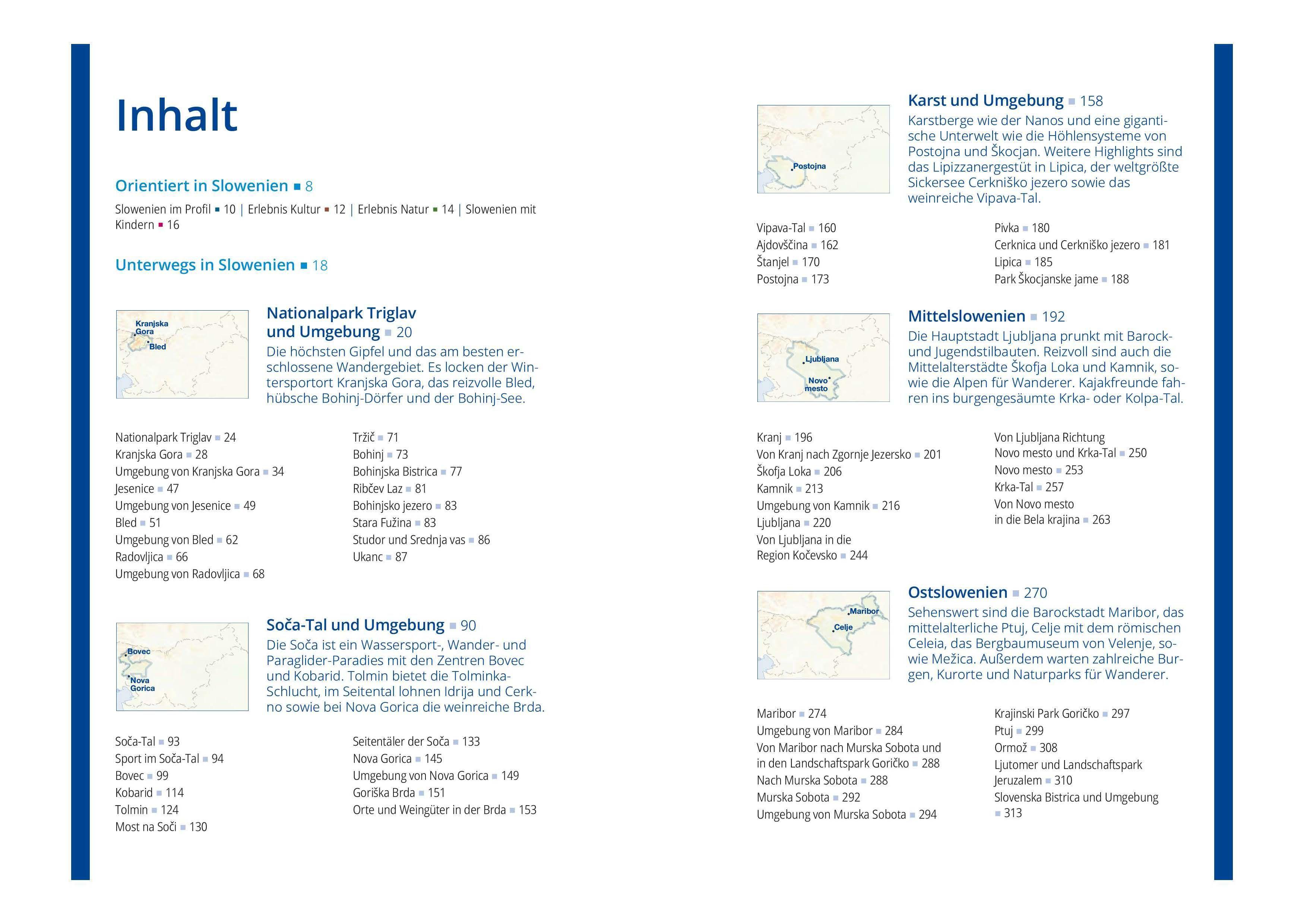 Beispielinhalt (Bild) MICHAEL MÜLLER REISEFÜHRER Slowenien