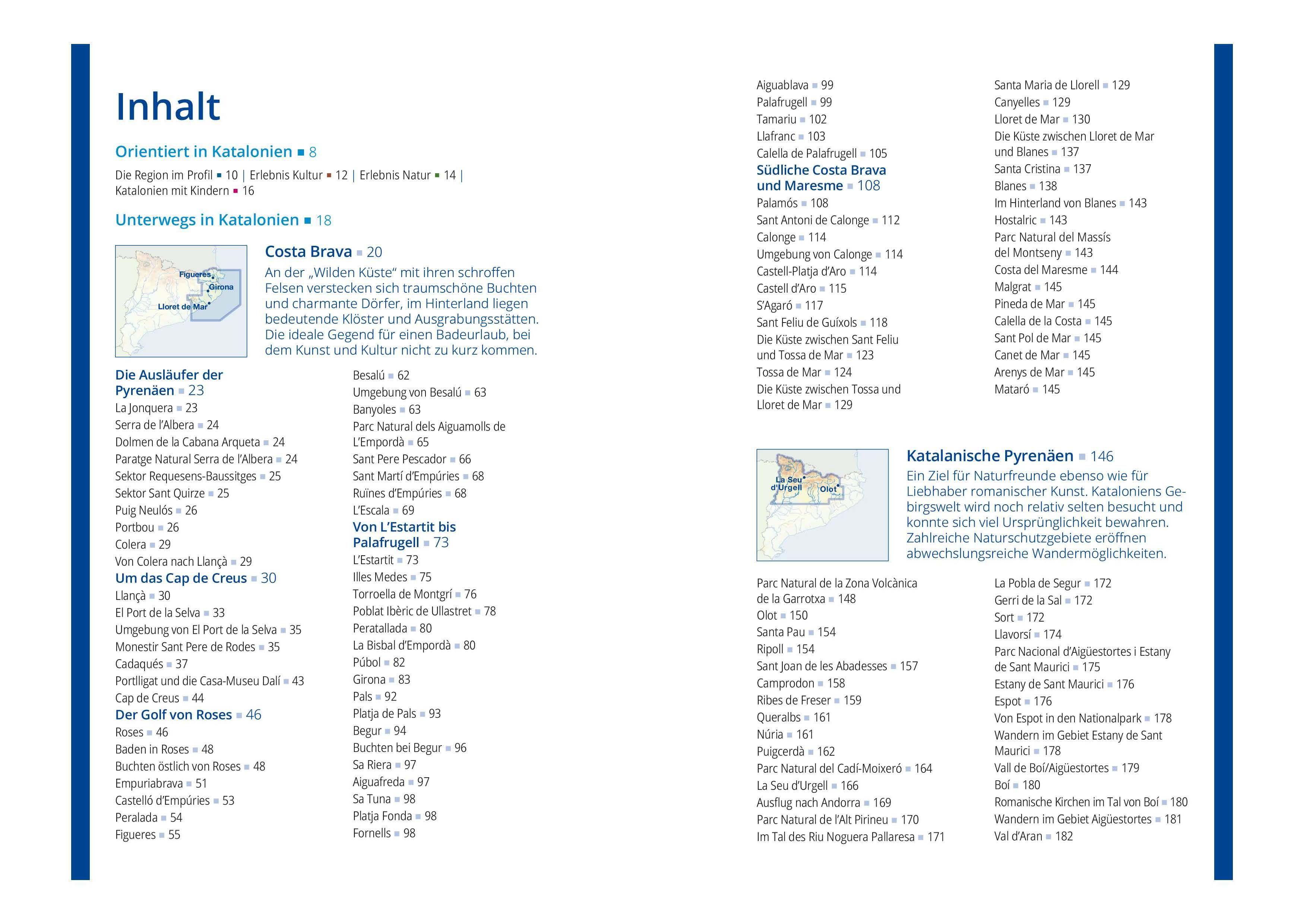 Beispielinhalt (Bild) MICHAEL MÜLLER REISEFÜHRER Katalonien