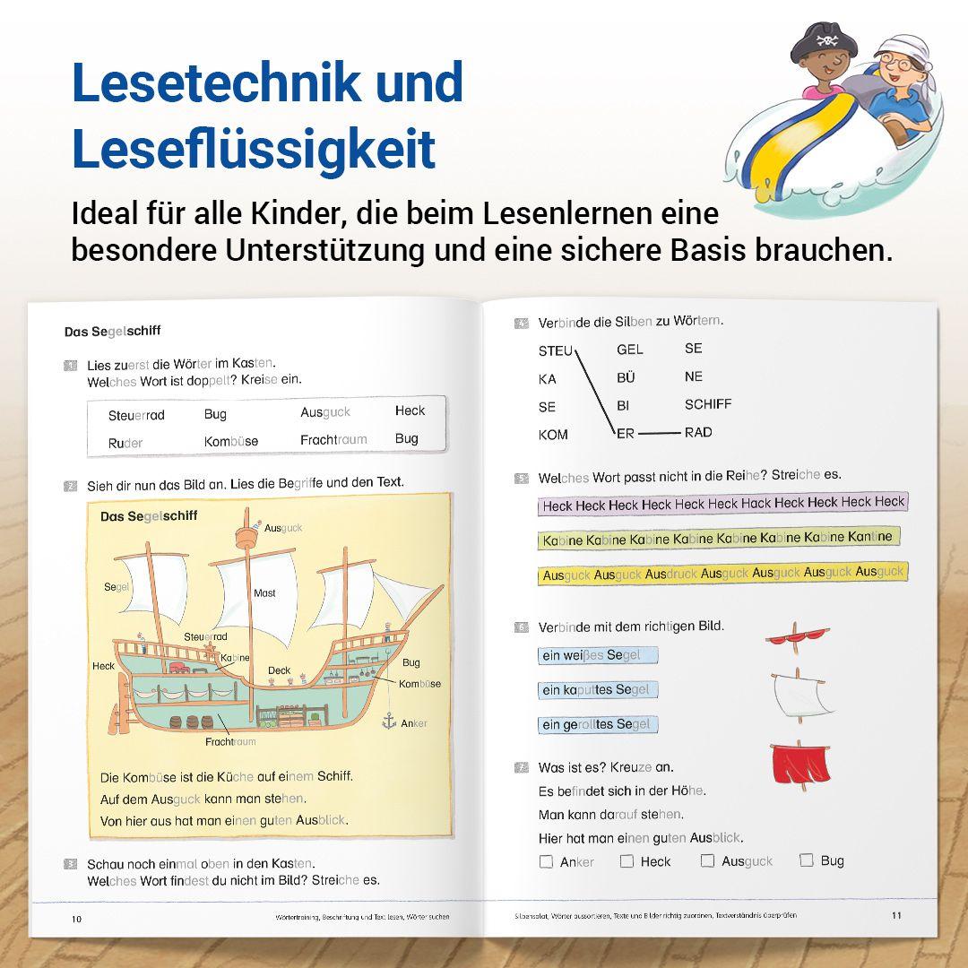 Beispielinhalt (Bild) Das Förderheft Lesen 2
