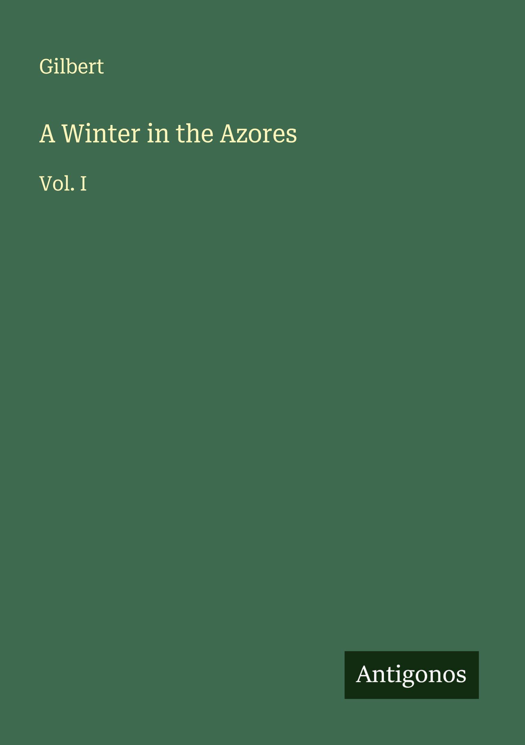 Vorderes Coverbild A Winter in the Azores