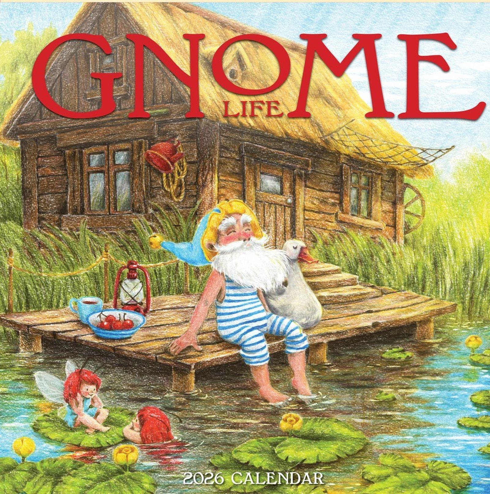 Vorderes Coverbild Gnome Life Wall Calendar 2026