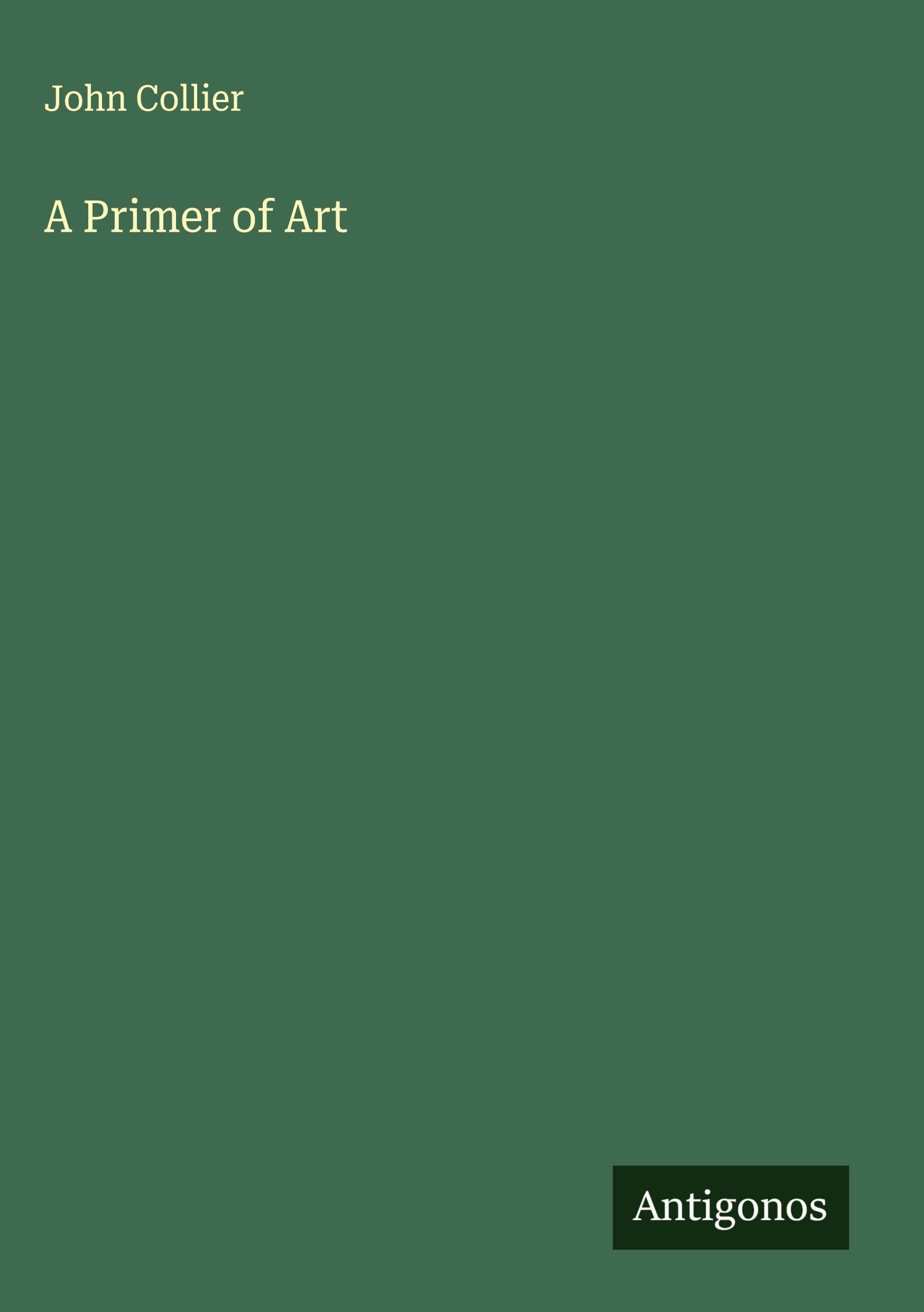 Vorderes Coverbild A Primer of Art