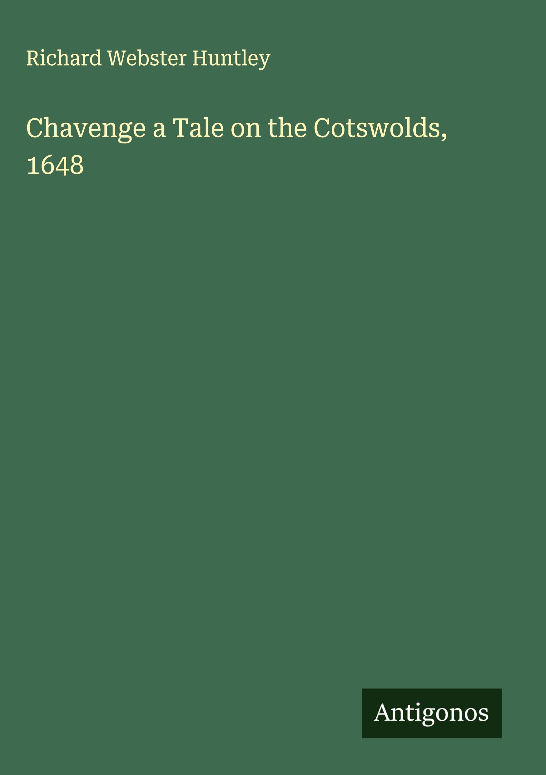 Vorderes Coverbild Chavenge a Tale on the Cotswolds, 1648