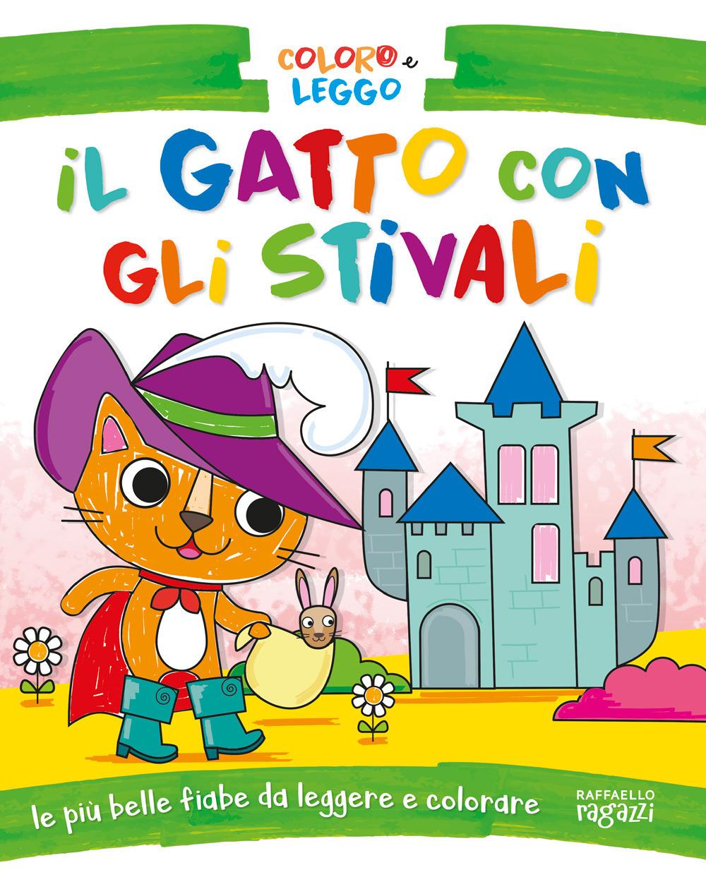 Vorderes Coverbild Il gatto con gli stivali. Coloro e leggo