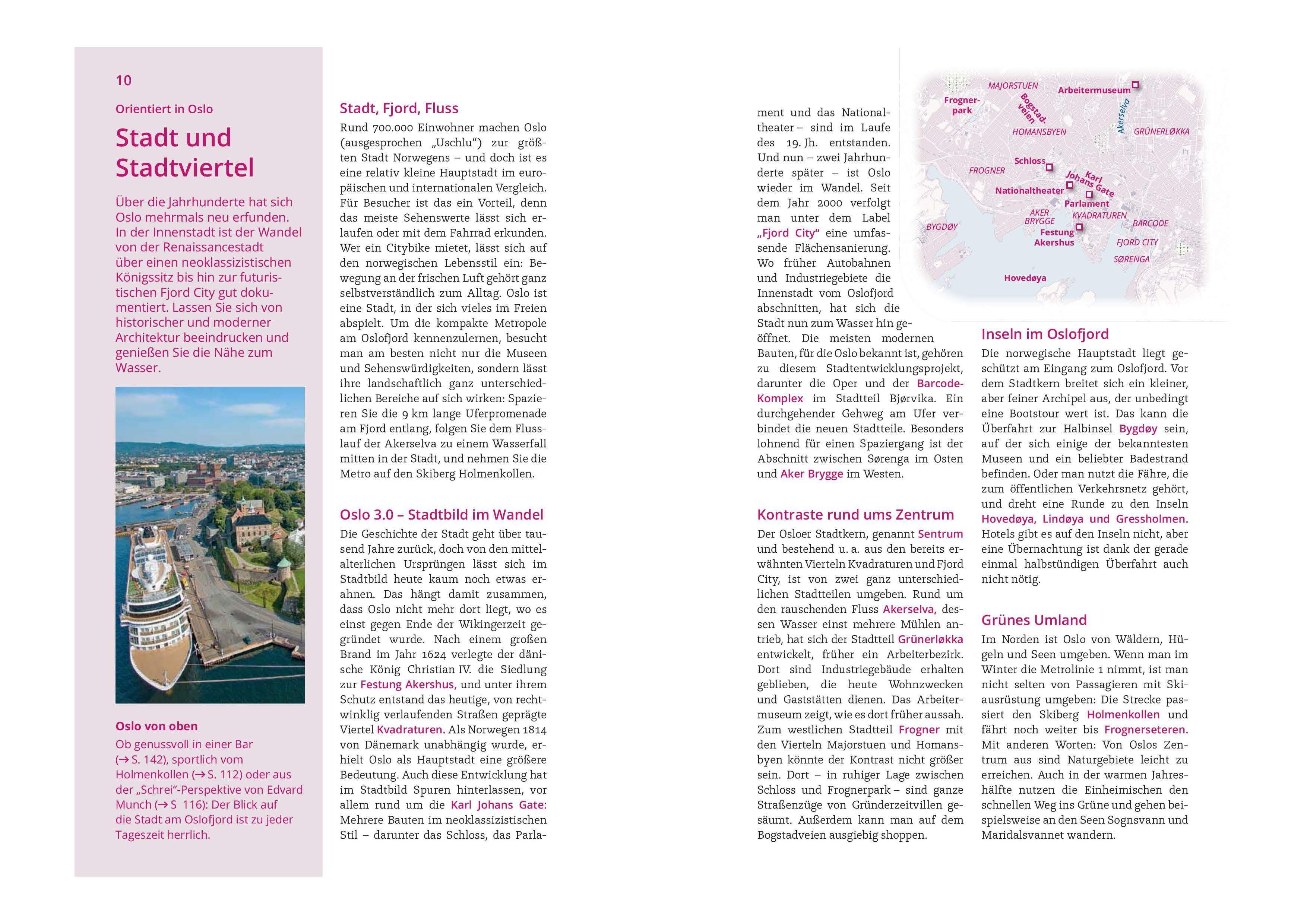 Beispielinhalt (Bild) MICHAEL MÜLLER REISEFÜHRER Oslo MM-City