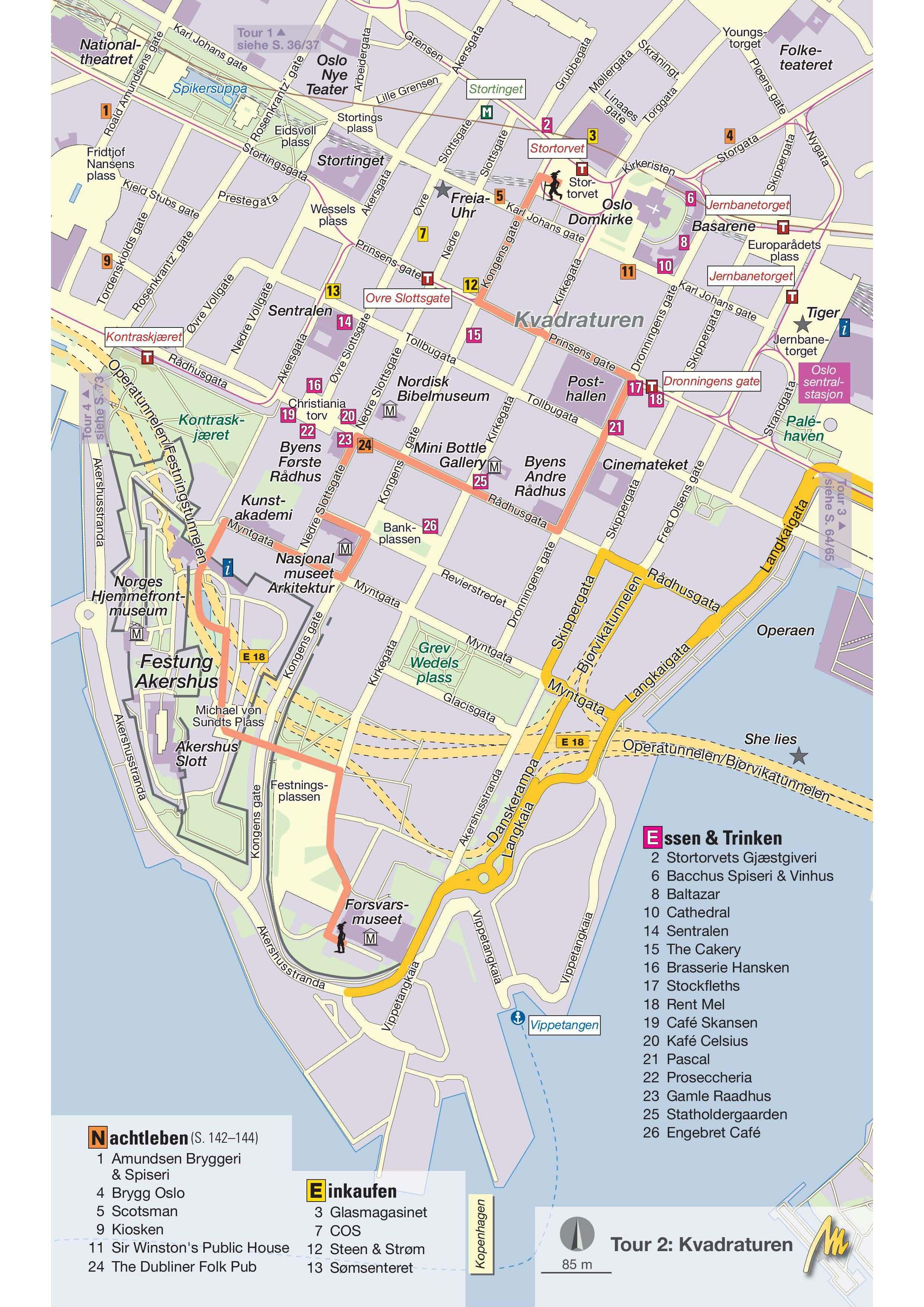 Beispielinhalt (Bild) MICHAEL MÜLLER REISEFÜHRER Oslo MM-City