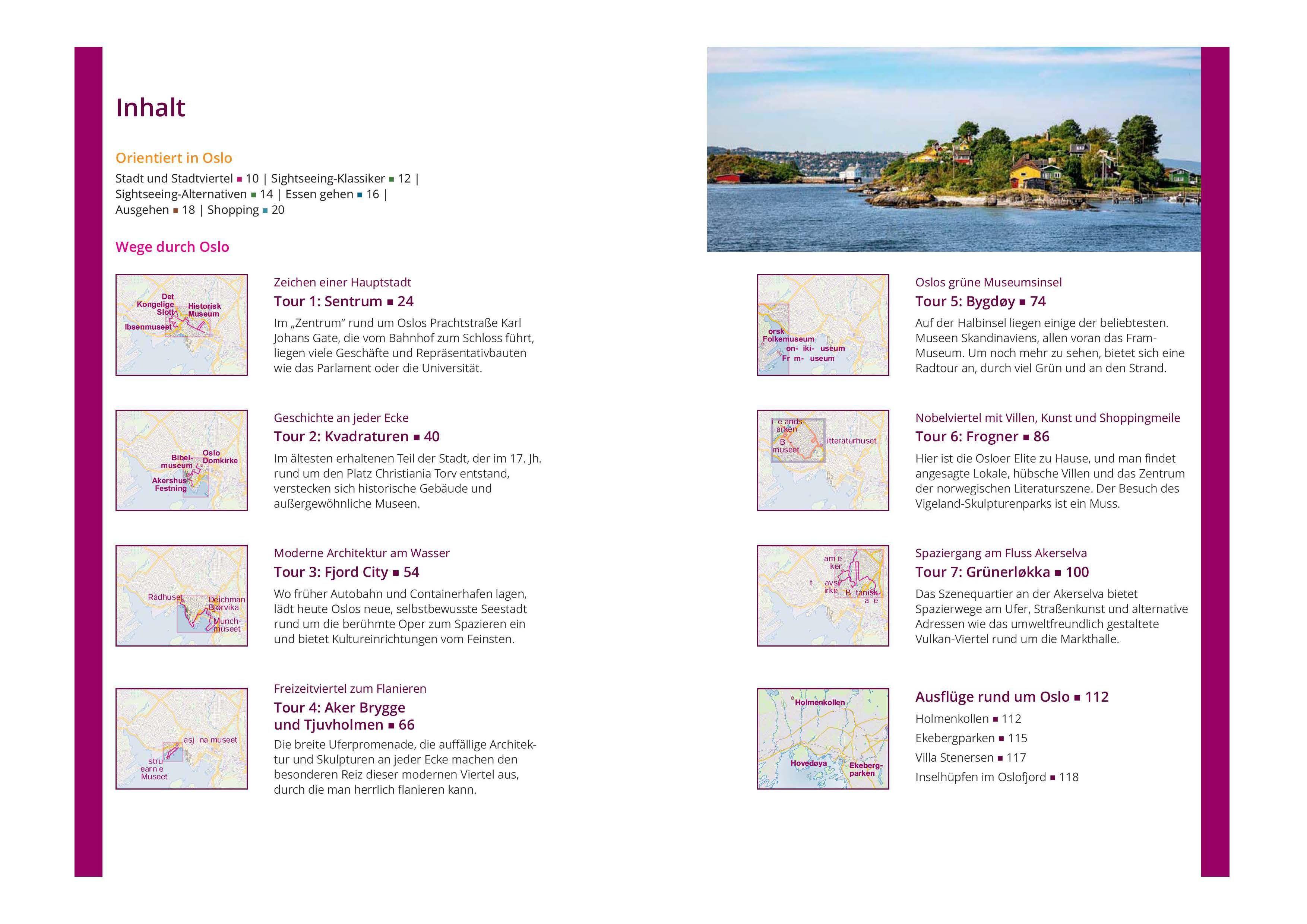 Beispielinhalt (Bild) MICHAEL MÜLLER REISEFÜHRER Oslo MM-City