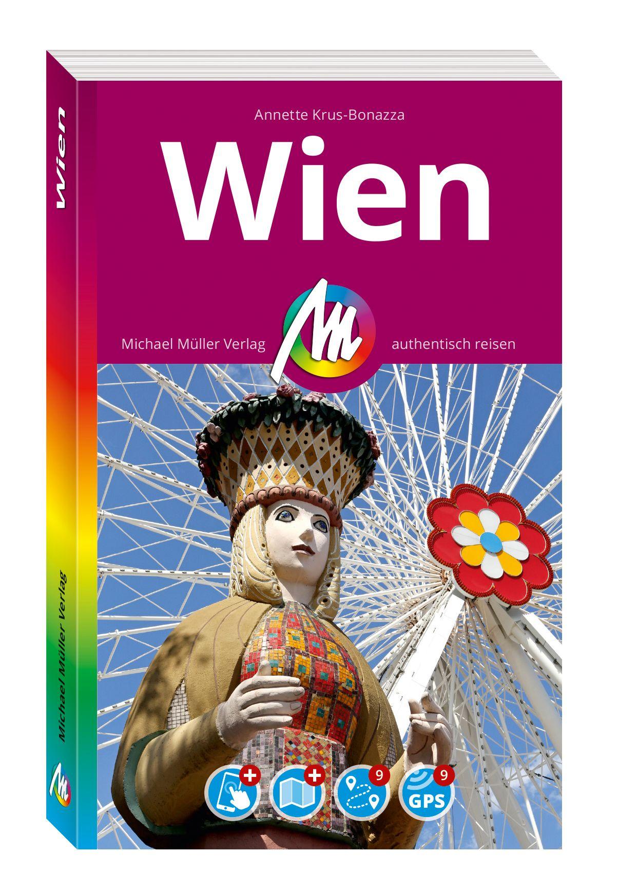 Vorderes Coverbild MICHAEL MÜLLER REISEFÜHRER Wien MM-City