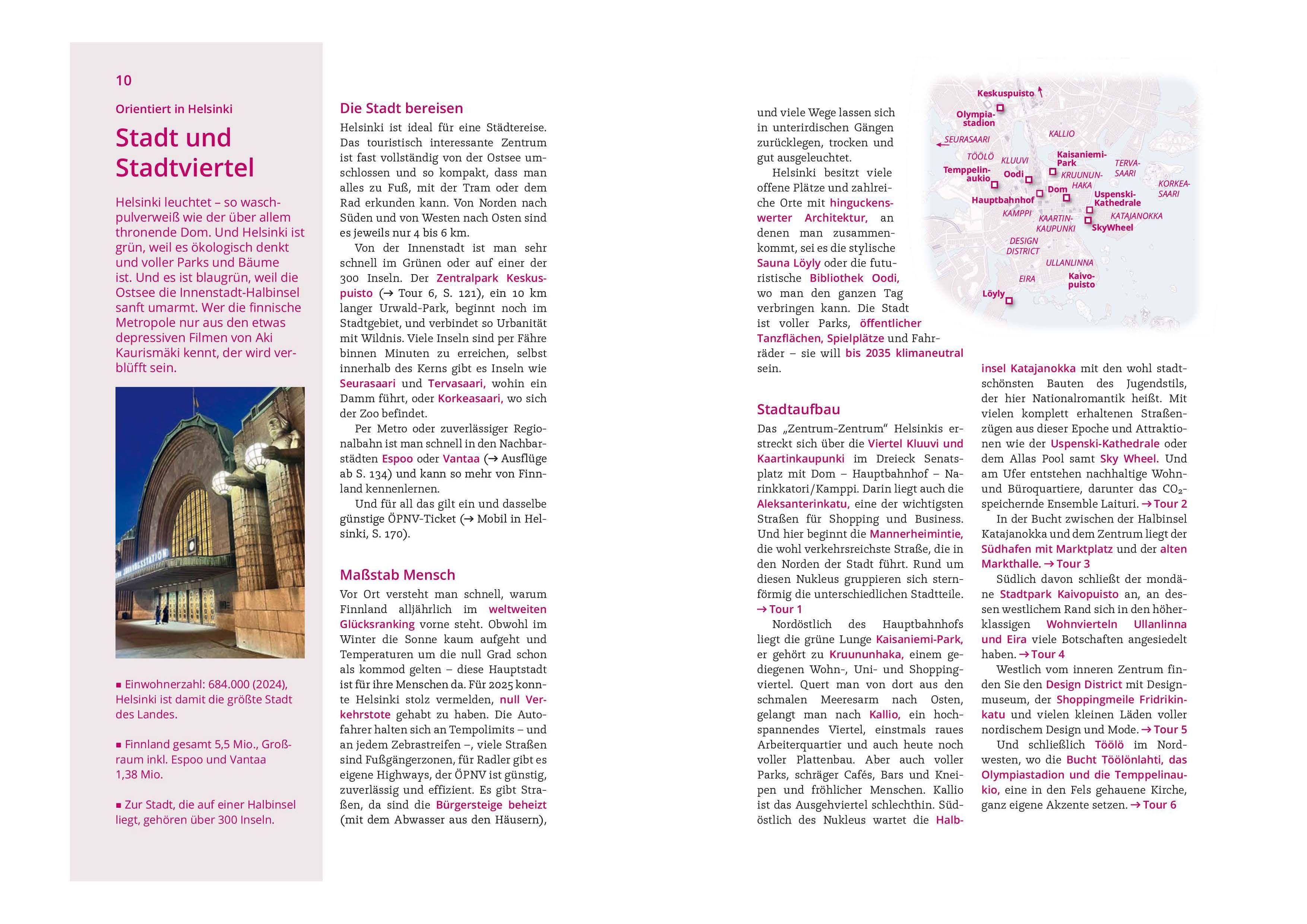 Beispielinhalt (Bild) MICHAEL MÜLLER REISEFÜHRER Helsinki MM-City