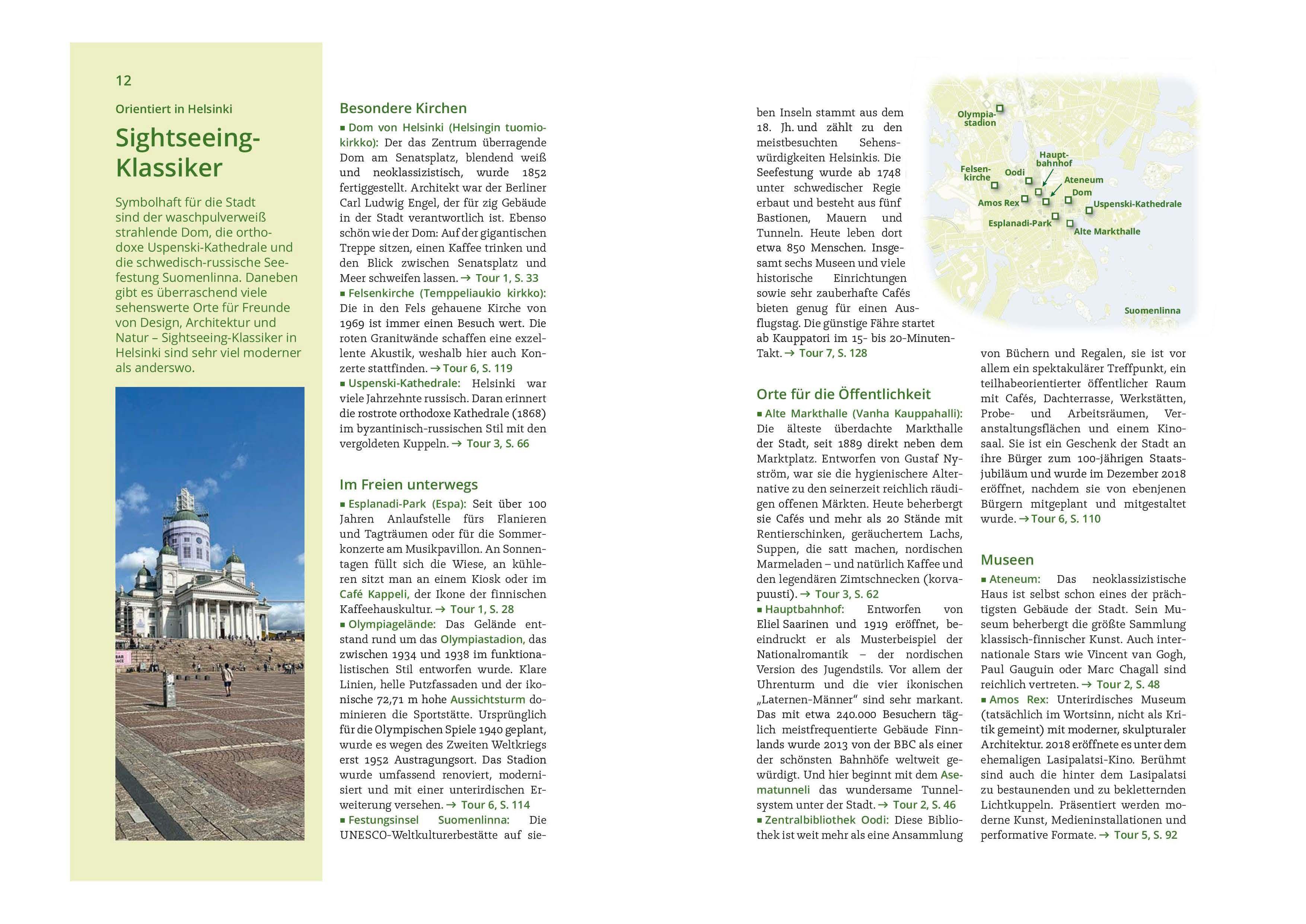 Beispielinhalt (Bild) MICHAEL MÜLLER REISEFÜHRER Helsinki MM-City