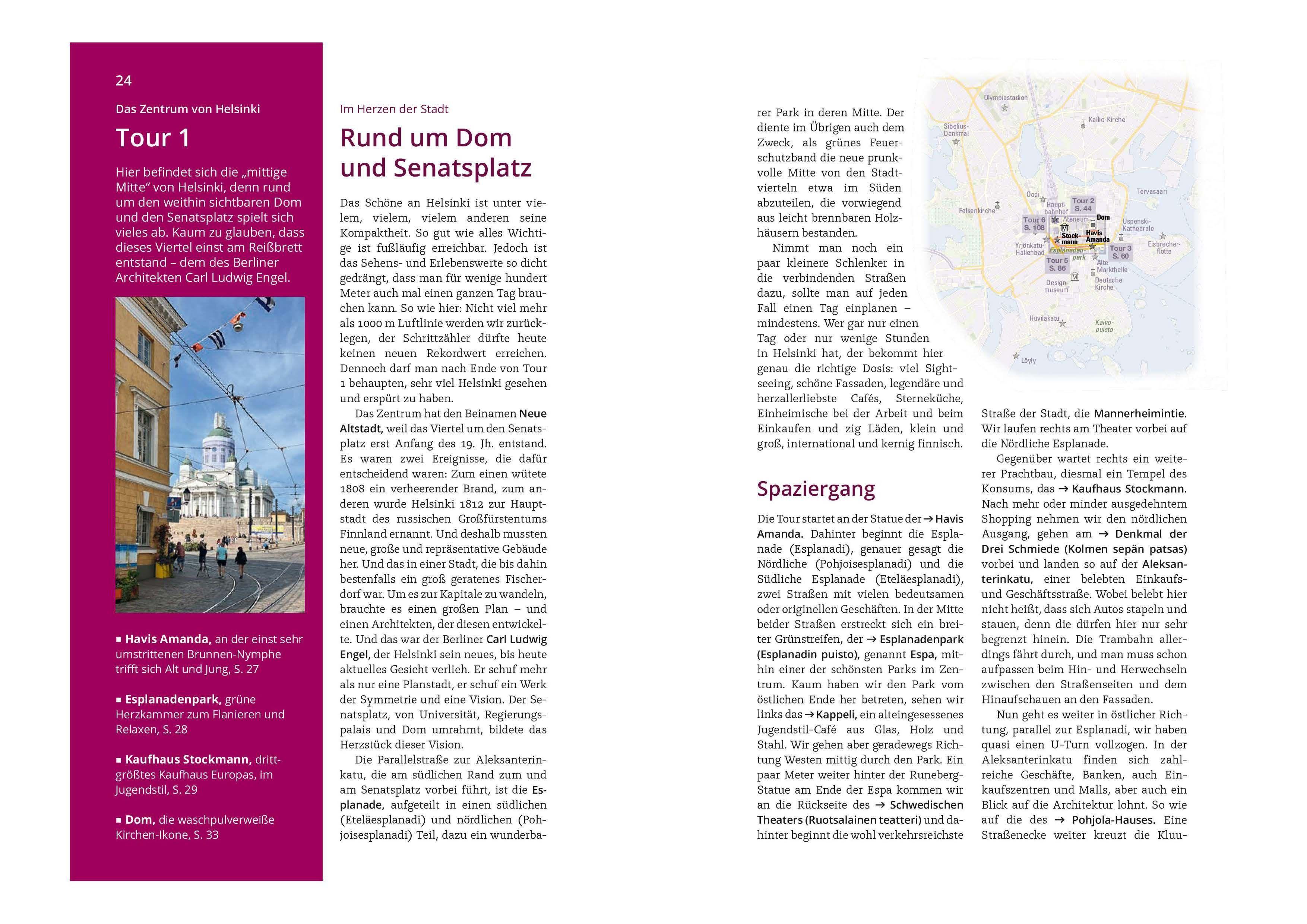 Beispielinhalt (Bild) MICHAEL MÜLLER REISEFÜHRER Helsinki MM-City