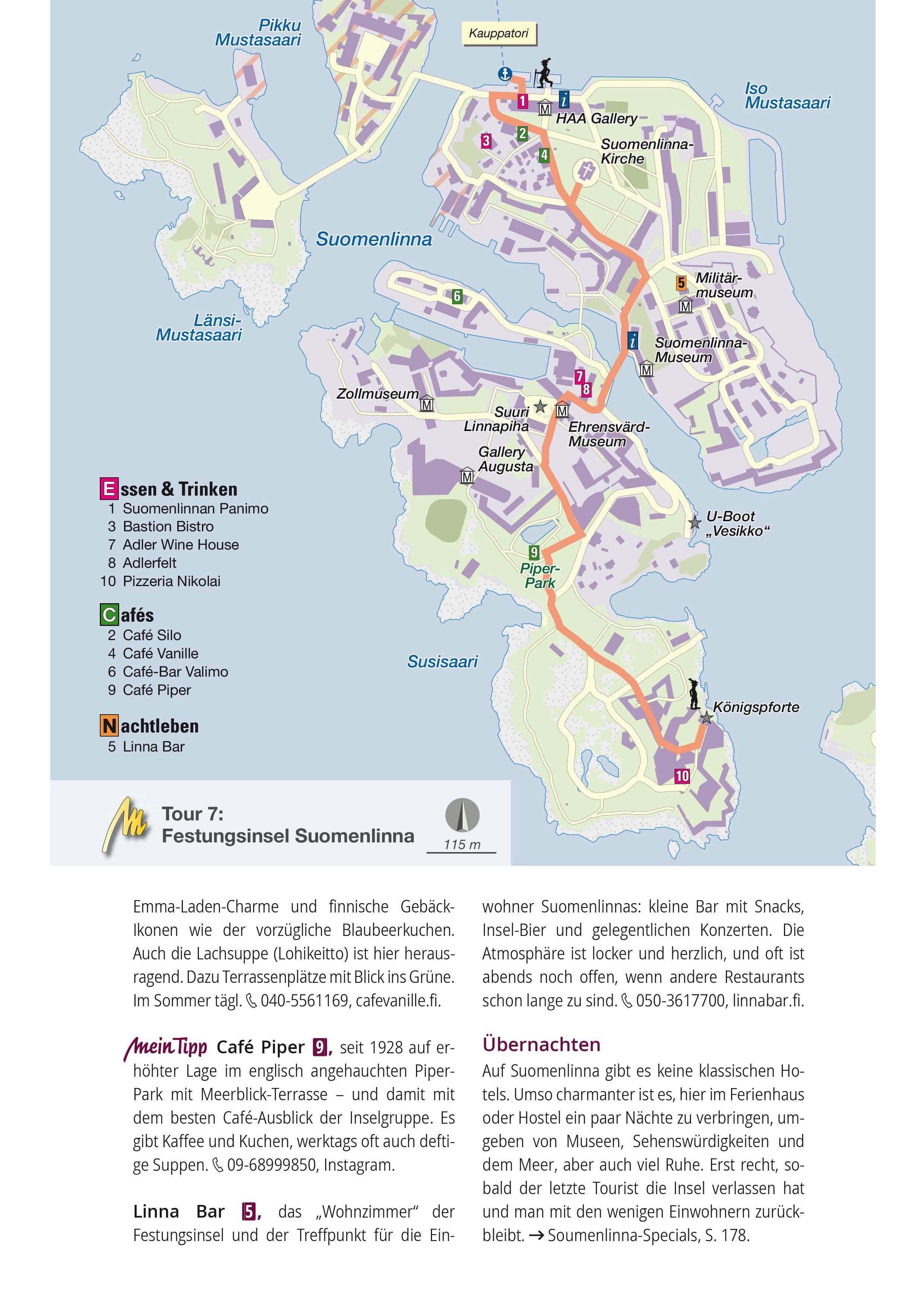 Beispielinhalt (Bild) MICHAEL MÜLLER REISEFÜHRER Helsinki MM-City