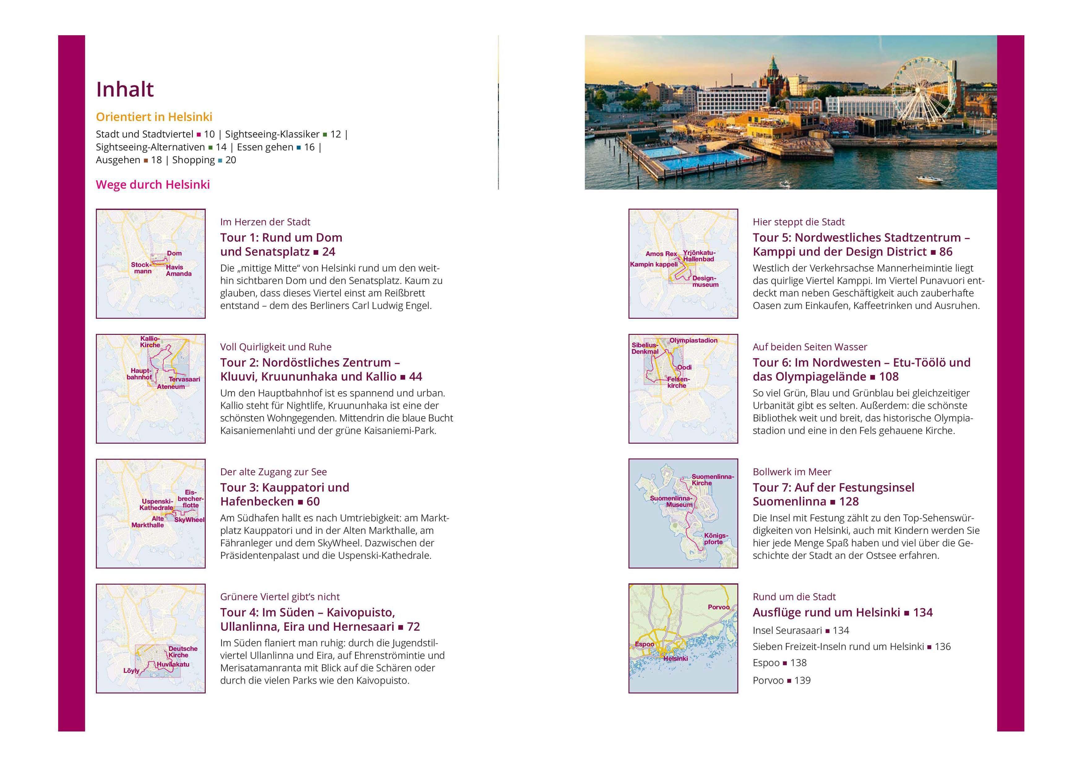 Beispielinhalt (Bild) MICHAEL MÜLLER REISEFÜHRER Helsinki MM-City