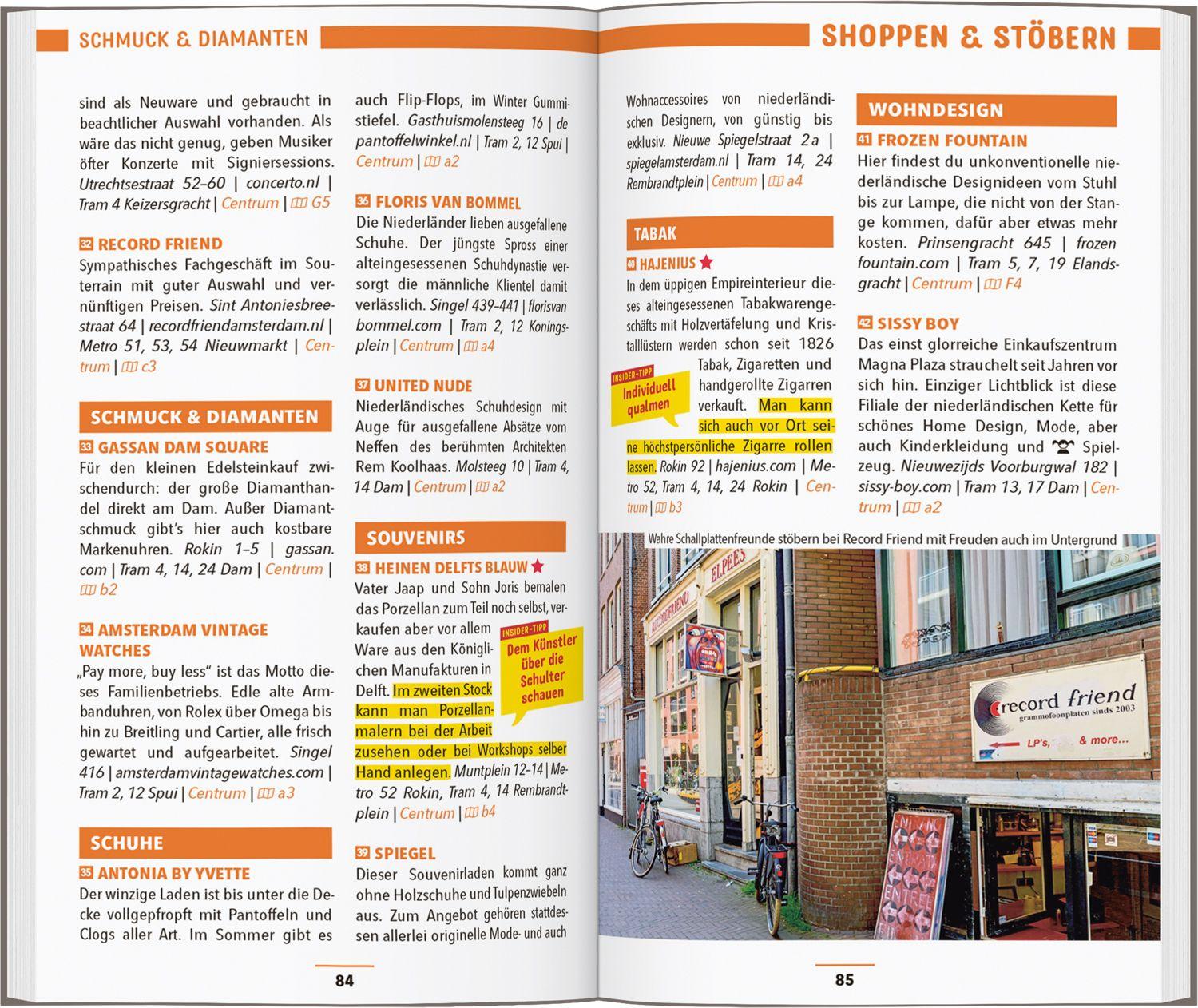 Beispielinhalt (Bild) MARCO POLO Reiseführer Amsterdam