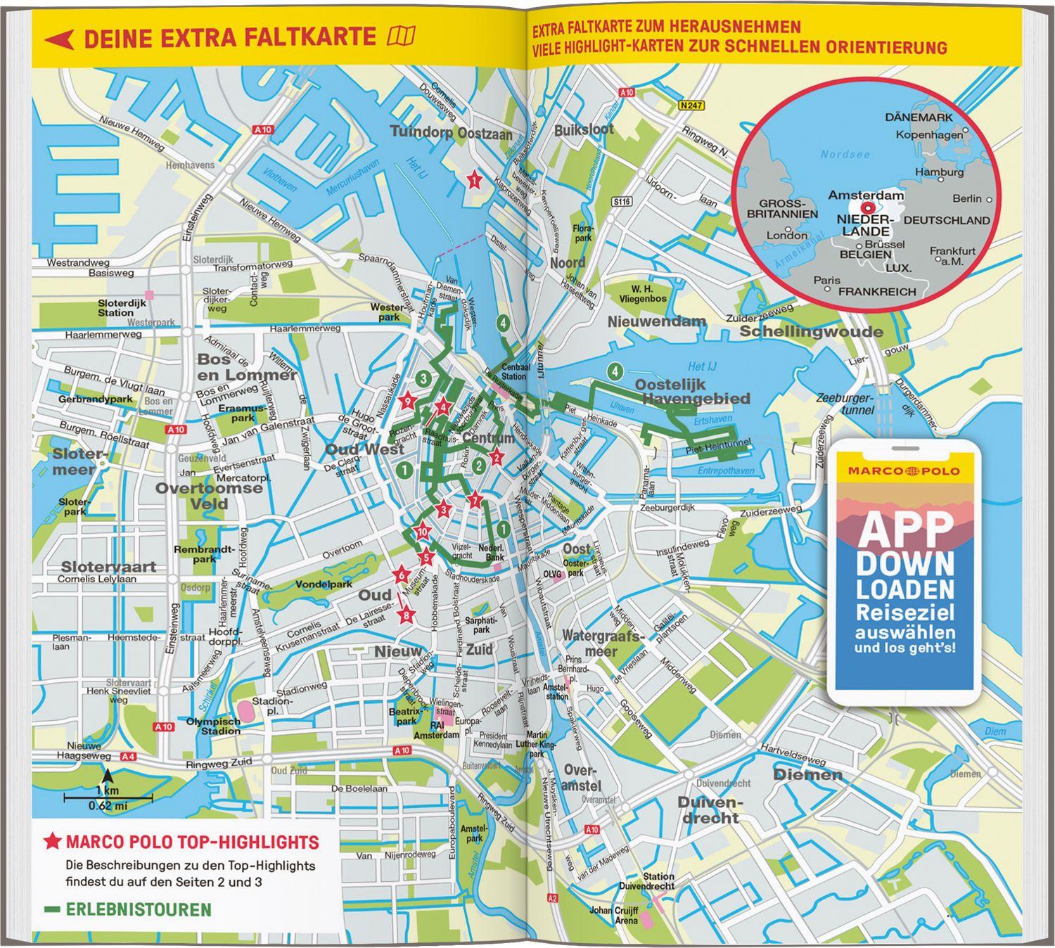 Beispielinhalt (Bild) MARCO POLO Reiseführer Amsterdam