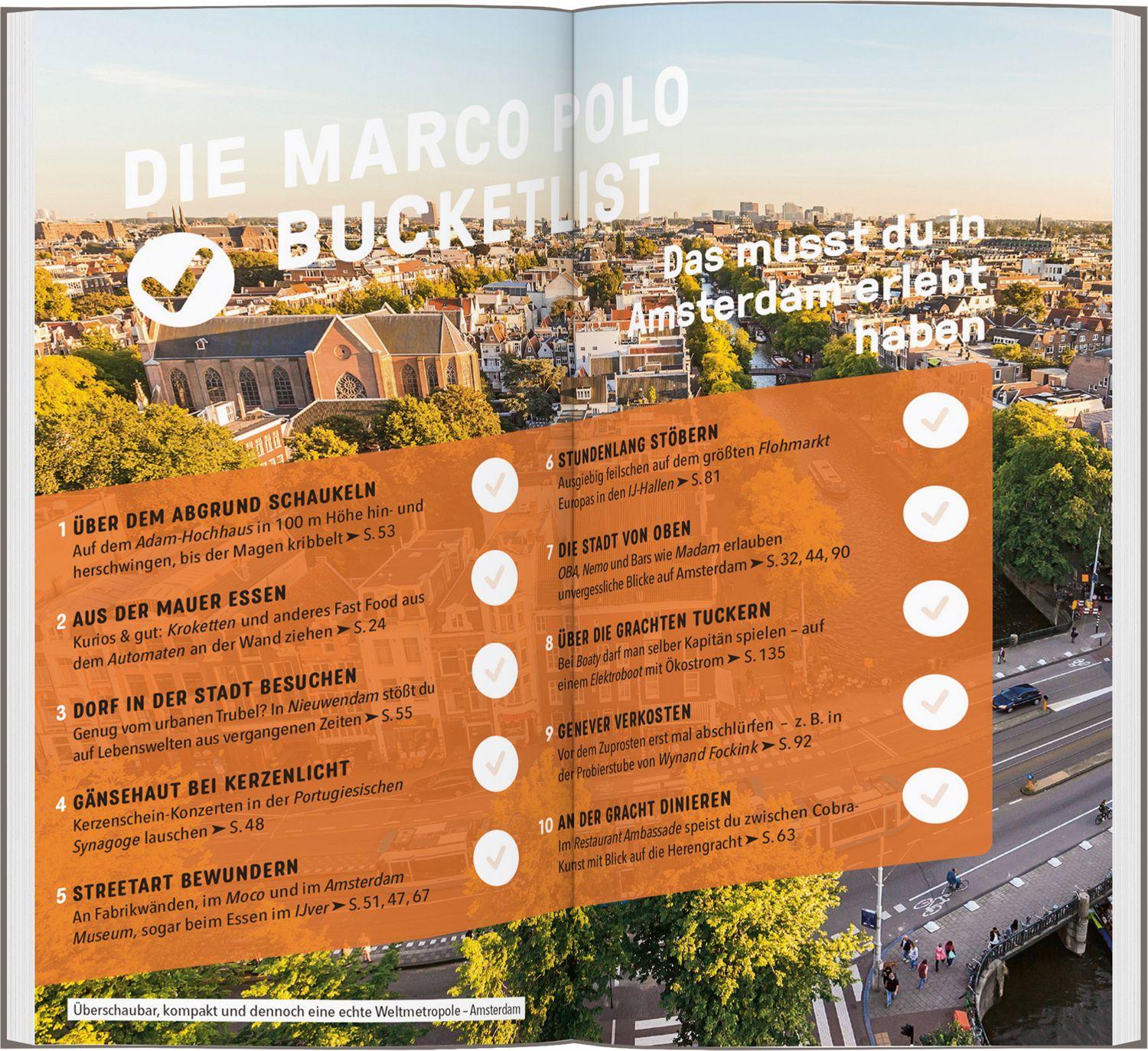 Beispielinhalt (Bild) MARCO POLO Reiseführer Amsterdam