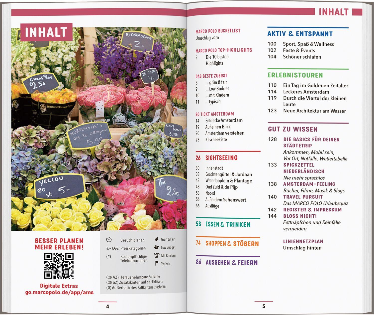Beispielinhalt (Bild) MARCO POLO Reiseführer Amsterdam
