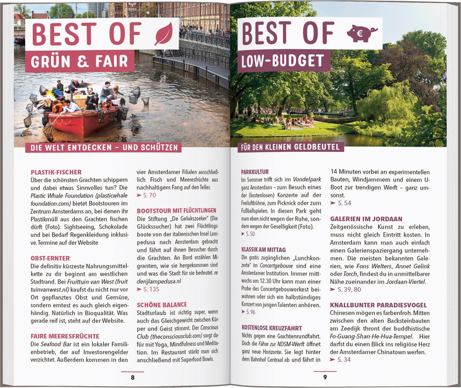 Beispielinhalt (Bild) MARCO POLO Reiseführer Amsterdam